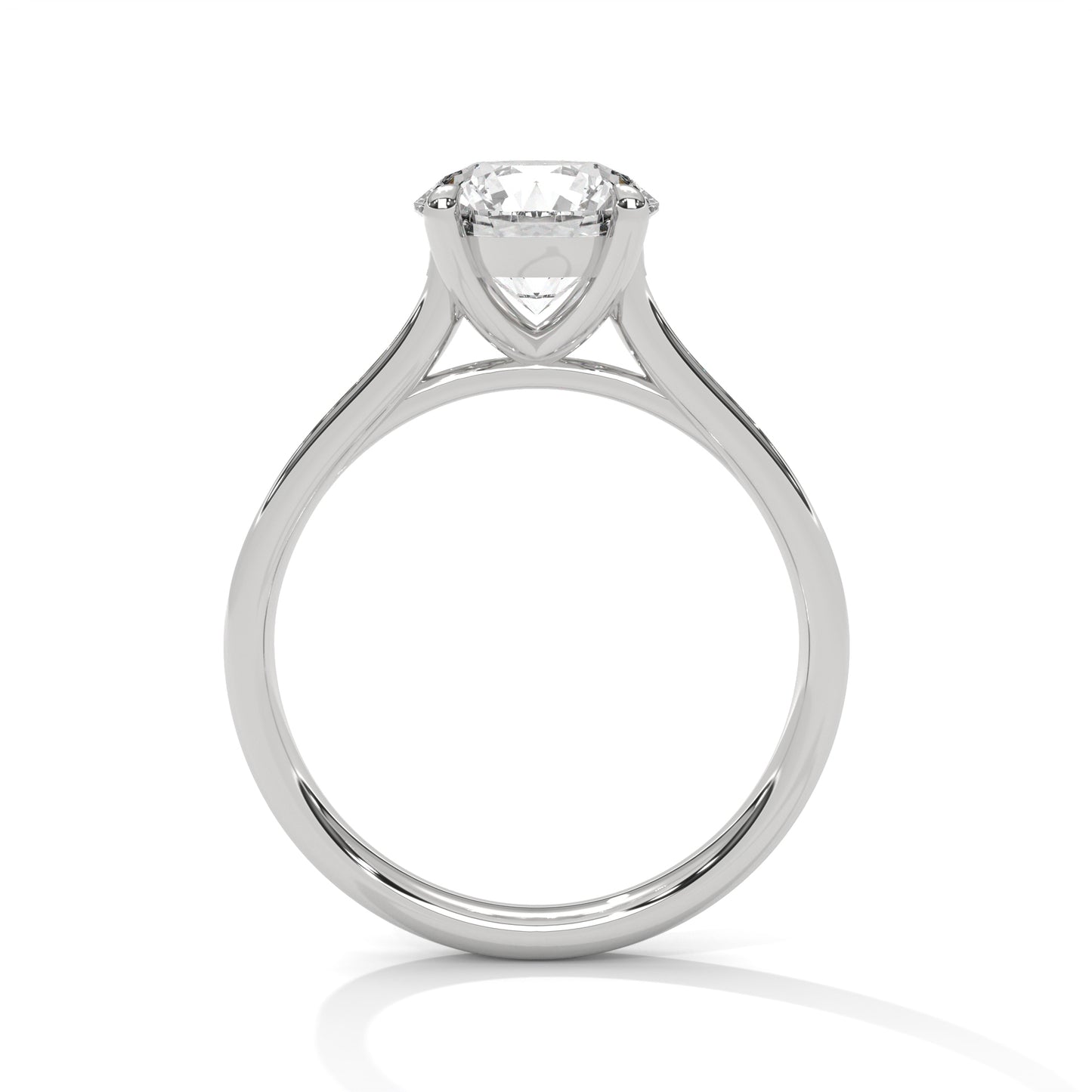 2ct Round Cut E-VVS2 Lab Grown Diamond Engagement Ring, Wedding Ring