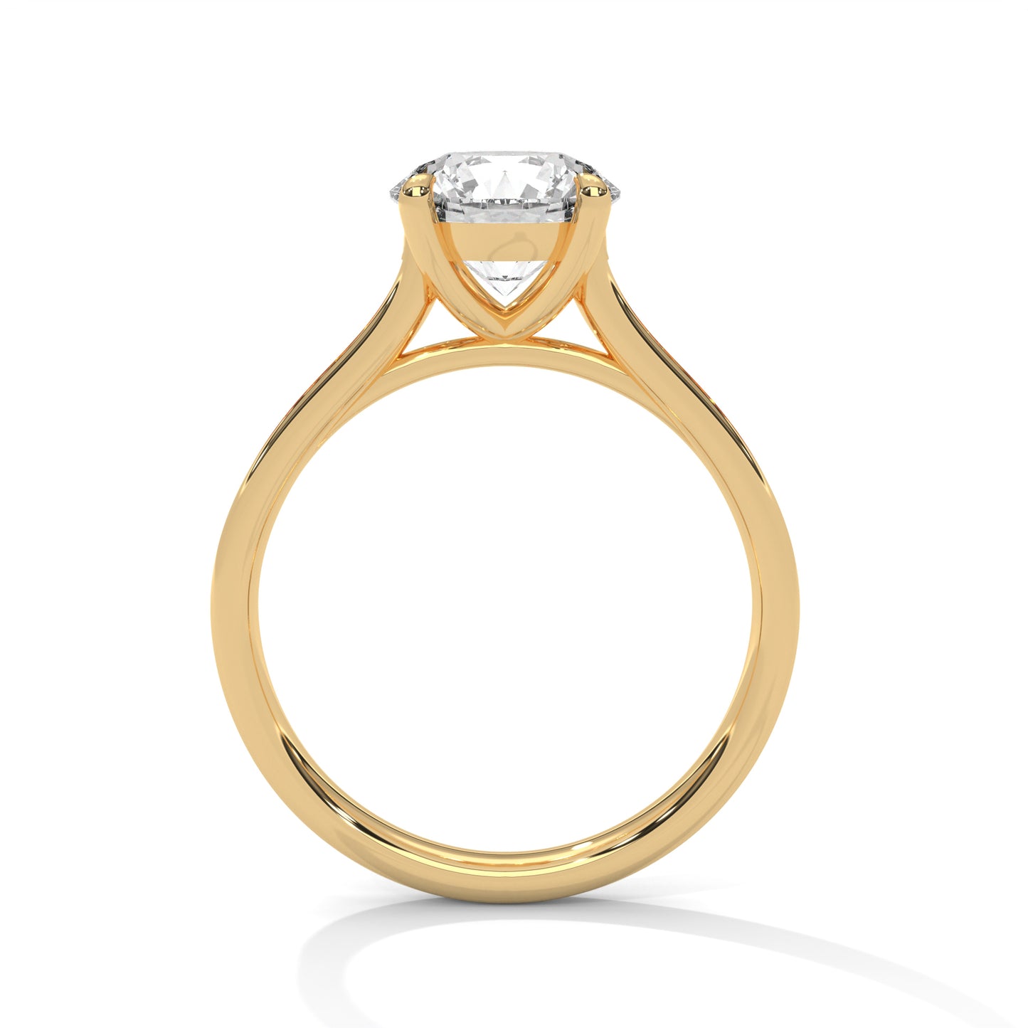 2ct Round Cut E-VVS2 Lab Grown Diamond Engagement Ring, Wedding Ring