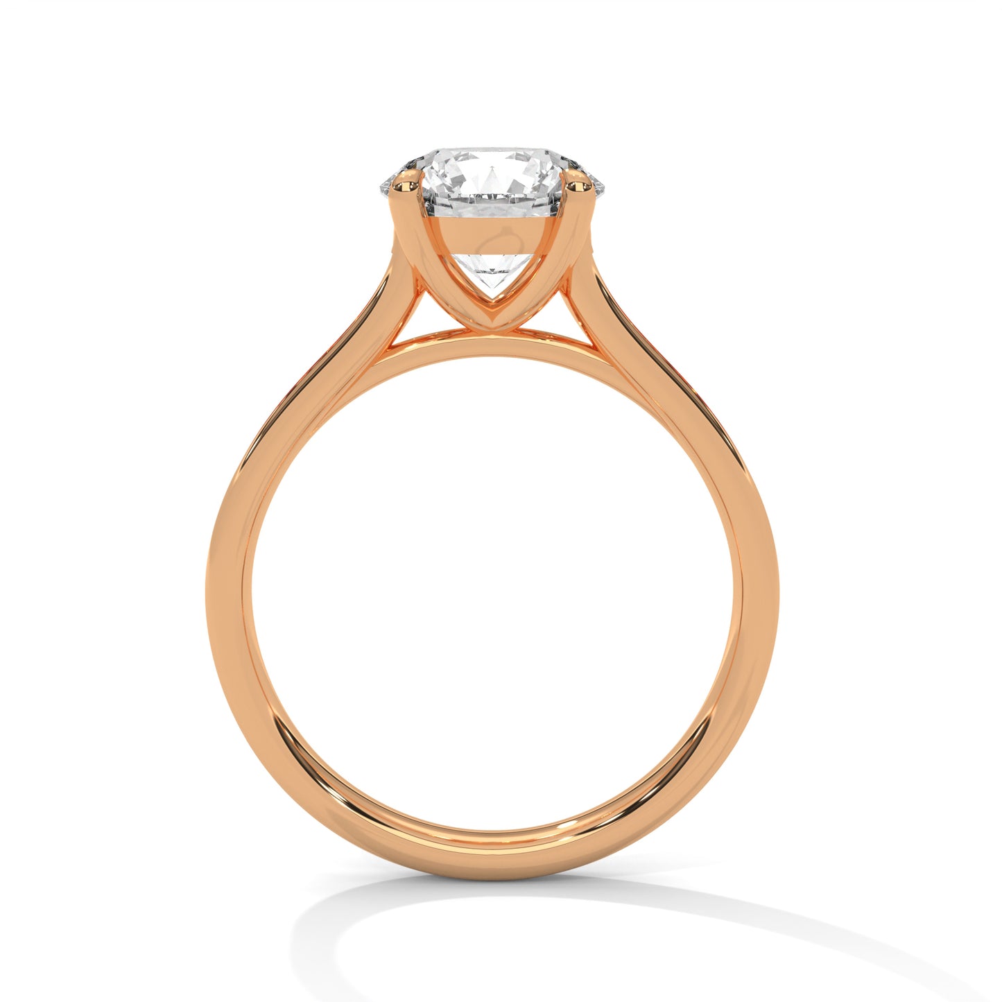 2ct Round Cut E-VVS2 Lab Grown Diamond Engagement Ring, Wedding Ring