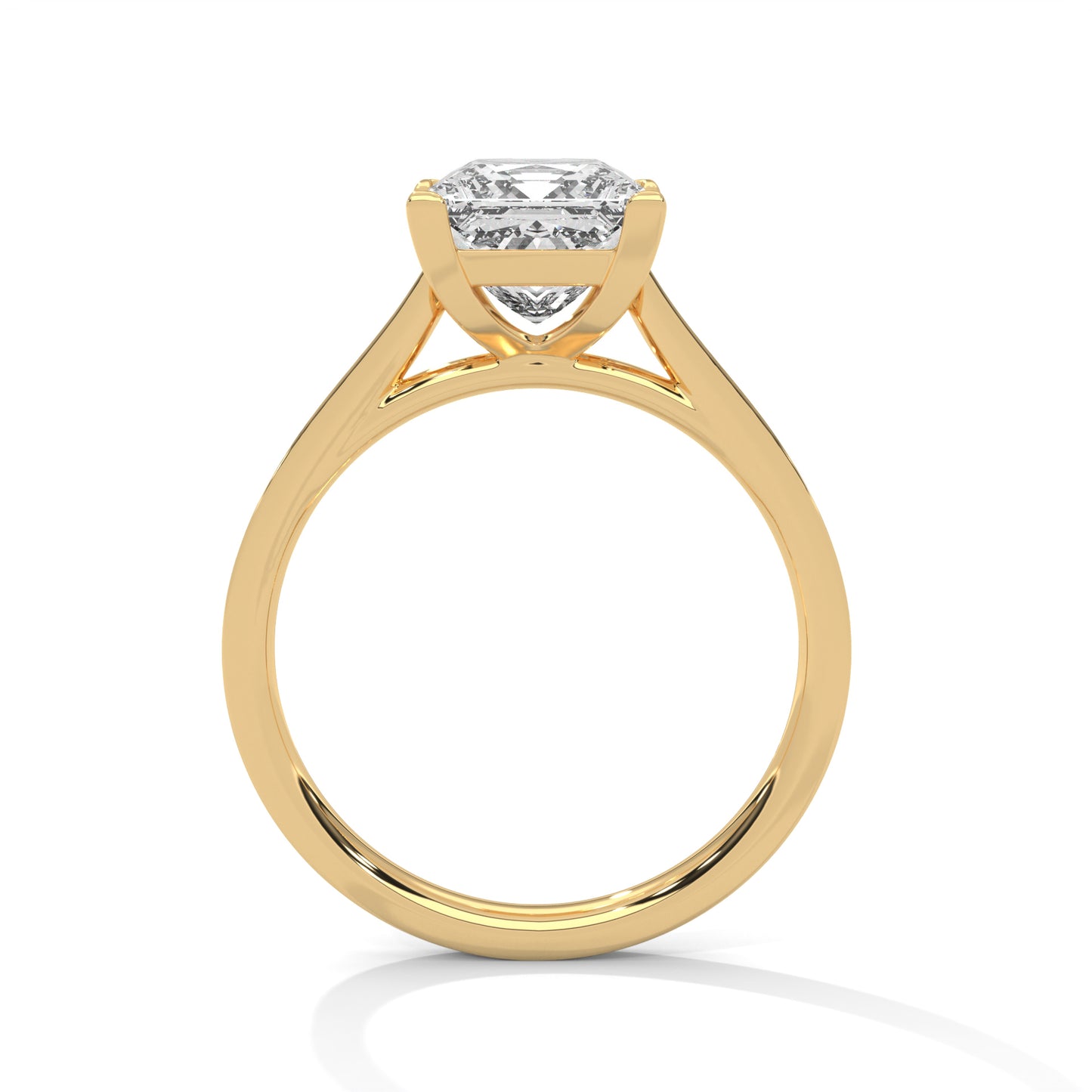2ct Princess Cut E-VVS2 Lab Grown Diamond Engagement Ring, Statement Ring