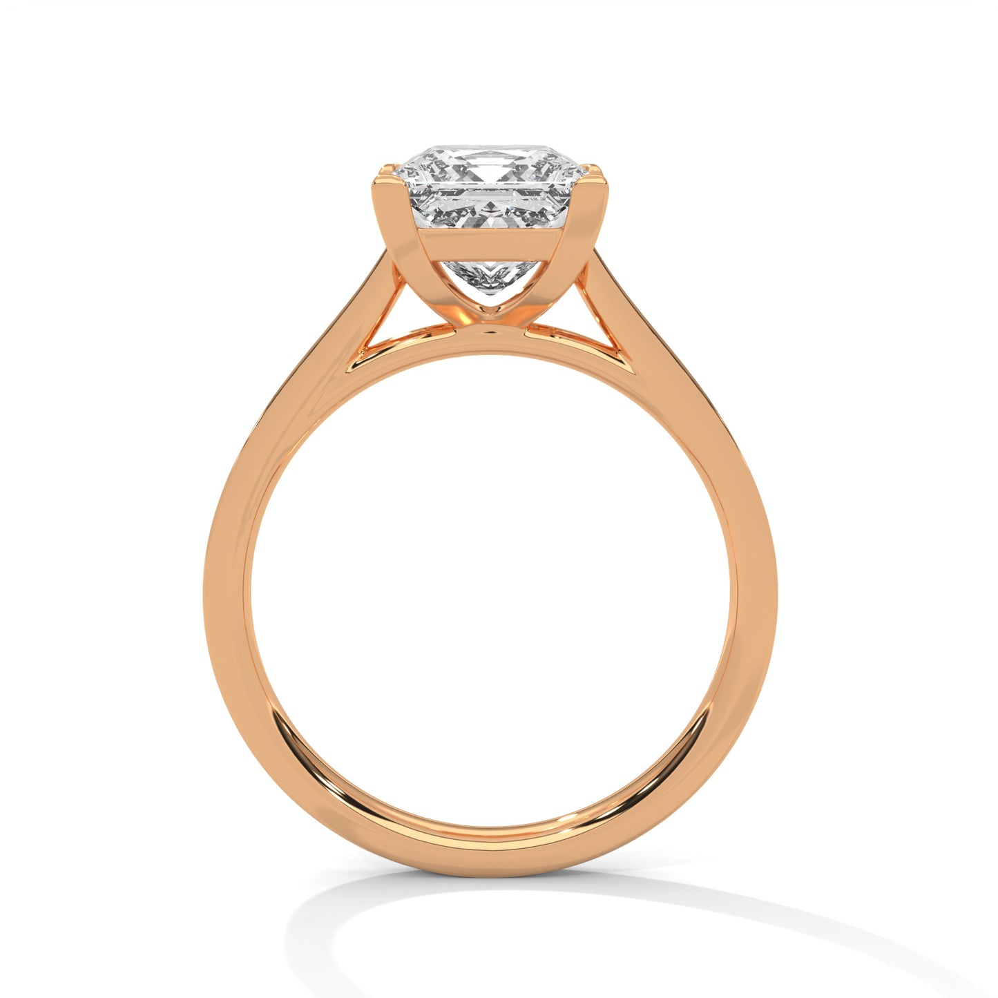 2ct Princess Cut E-VVS2 Lab Grown Diamond Engagement Ring, Statement Ring