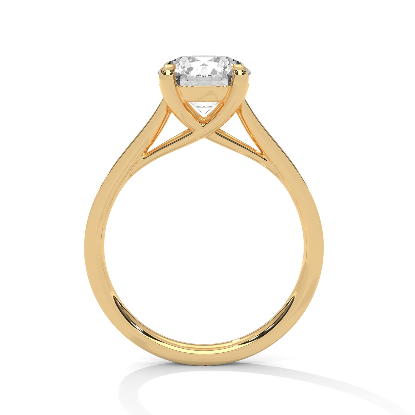 2ct Round Cut E-VVS2 Lab Grown Diamond Engagement Ring, Bridal Ring