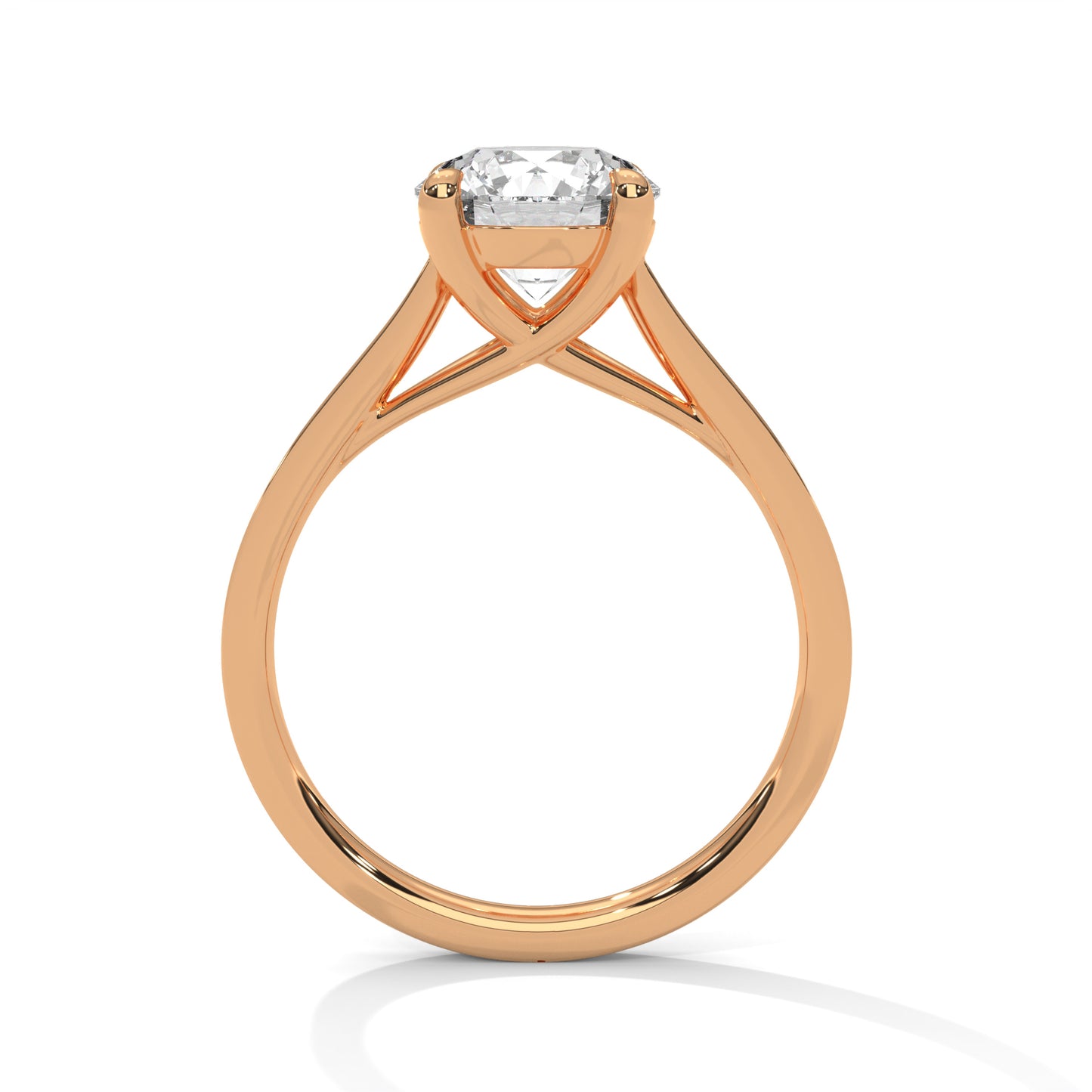 2ct Round Cut E-VVS2 Lab Grown Diamond Engagement Ring, Bridal Ring
