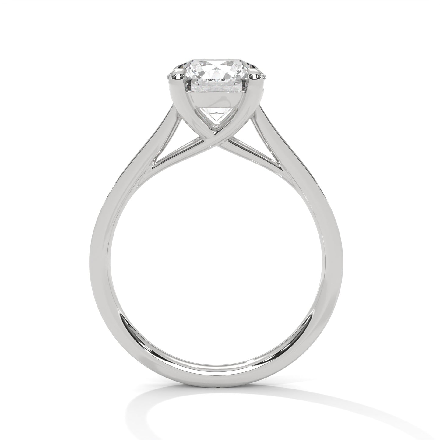 2ct Round Cut E-VVS2 Lab Grown Diamond Engagement Ring, Bridal Ring