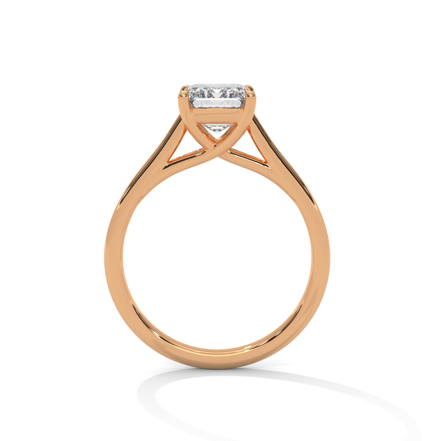 2ct Radiant Cut E-VVS2 Lab Grown Diamond Engagement Ring, Solitaire Ring, Proposal Ring