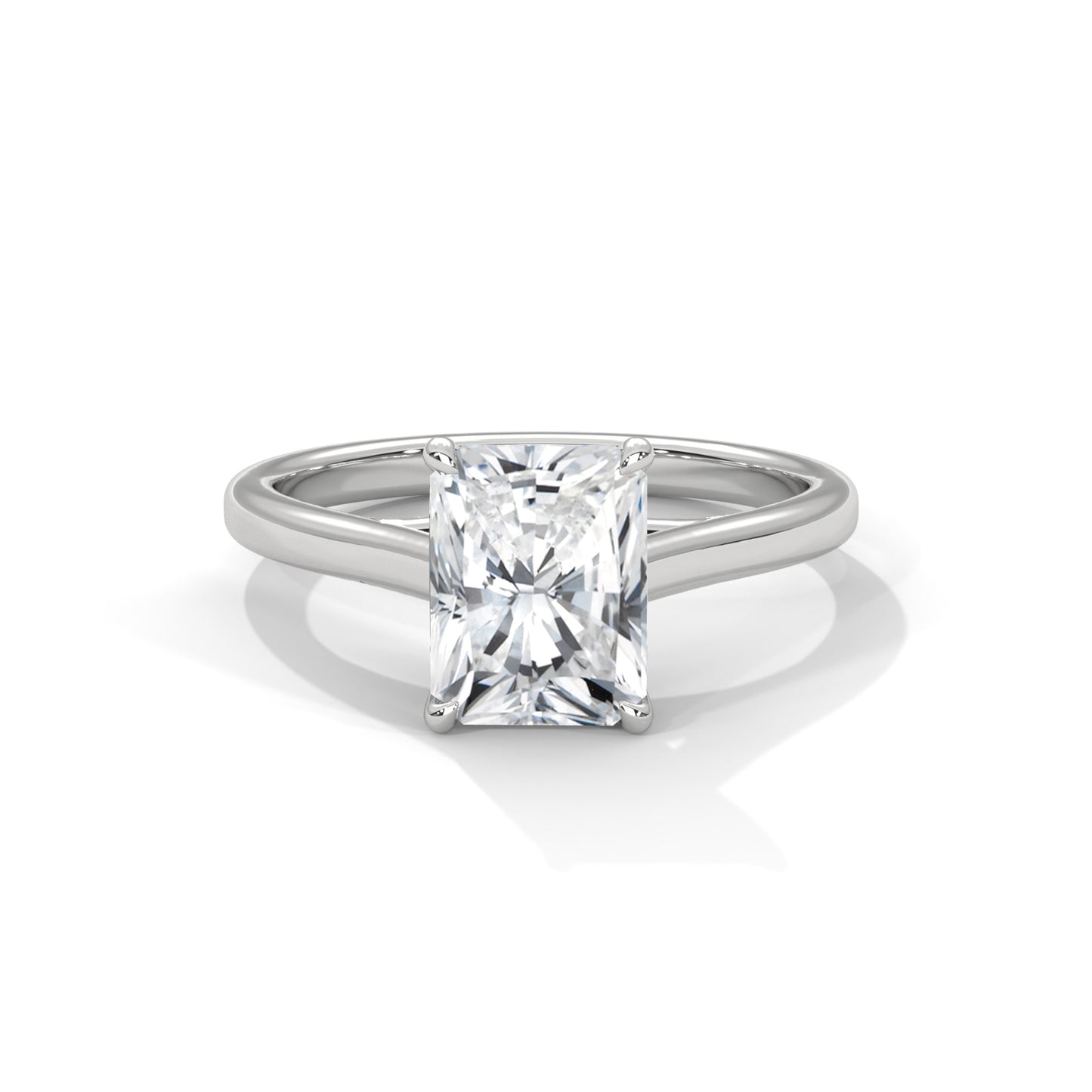 2ct Radiant Cut E-VVS2 Lab Grown Diamond Engagement Ring, Solitaire Ring, Proposal Ring