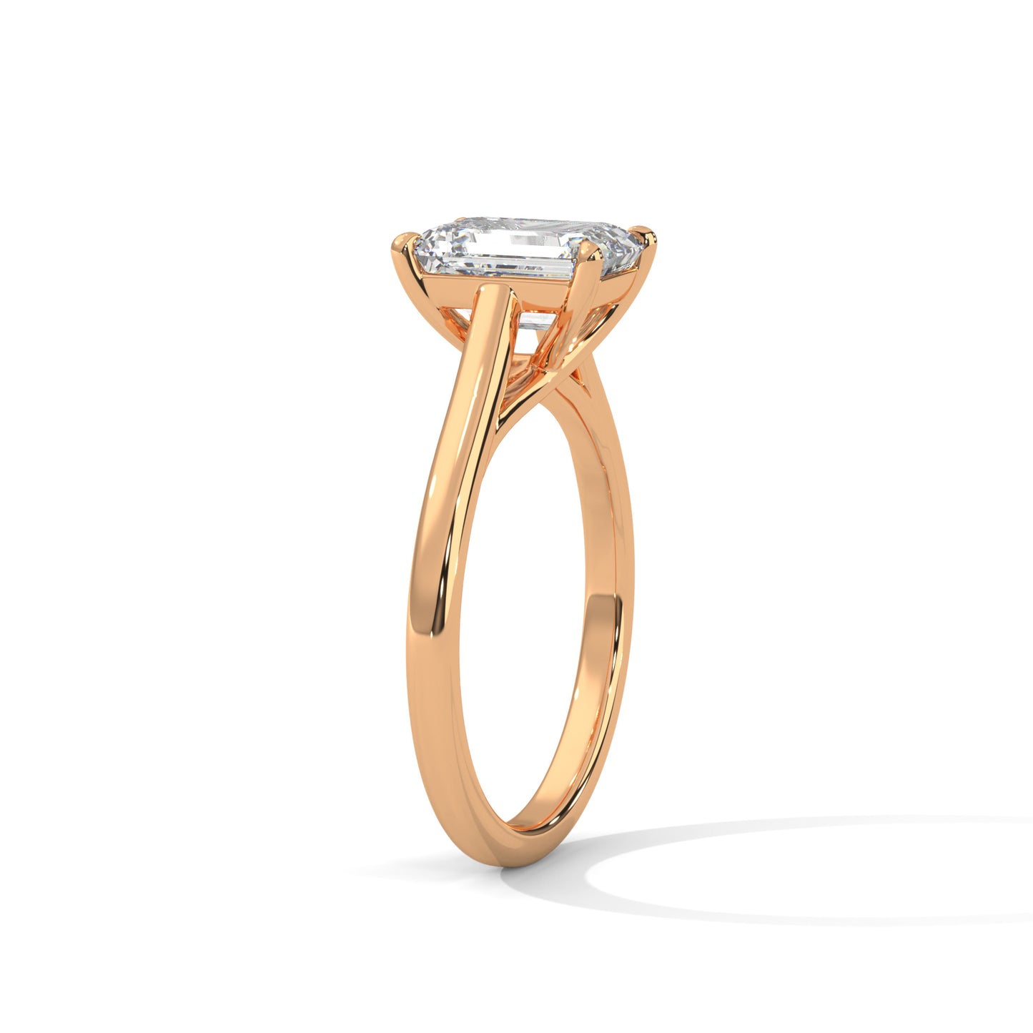 2ct Radiant Cut E-VVS2 Lab Grown Diamond Engagement Ring, Solitaire Ring, Proposal Ring