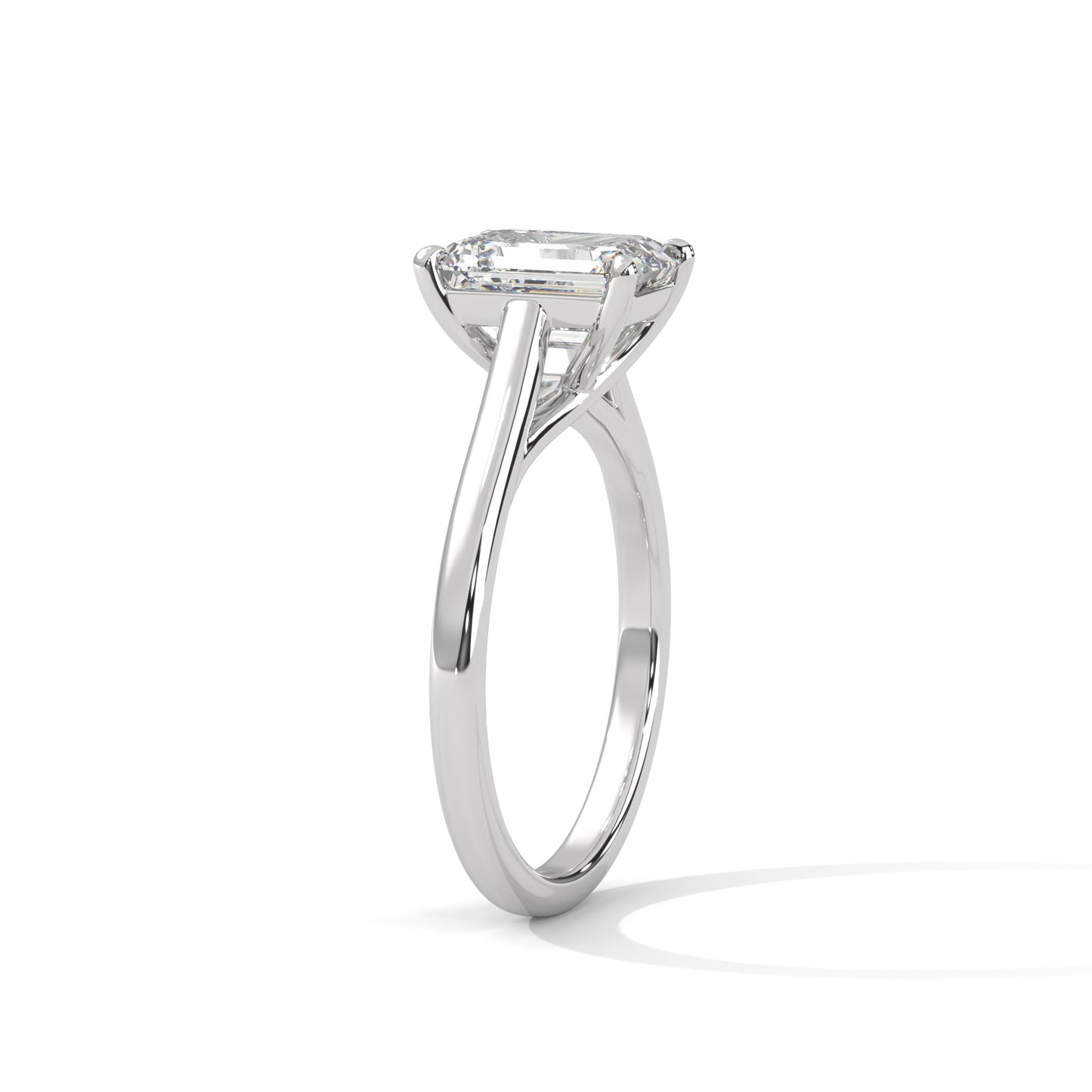2ct Radiant Cut E-VVS2 Lab Grown Diamond Engagement Ring, Solitaire Ring, Proposal Ring