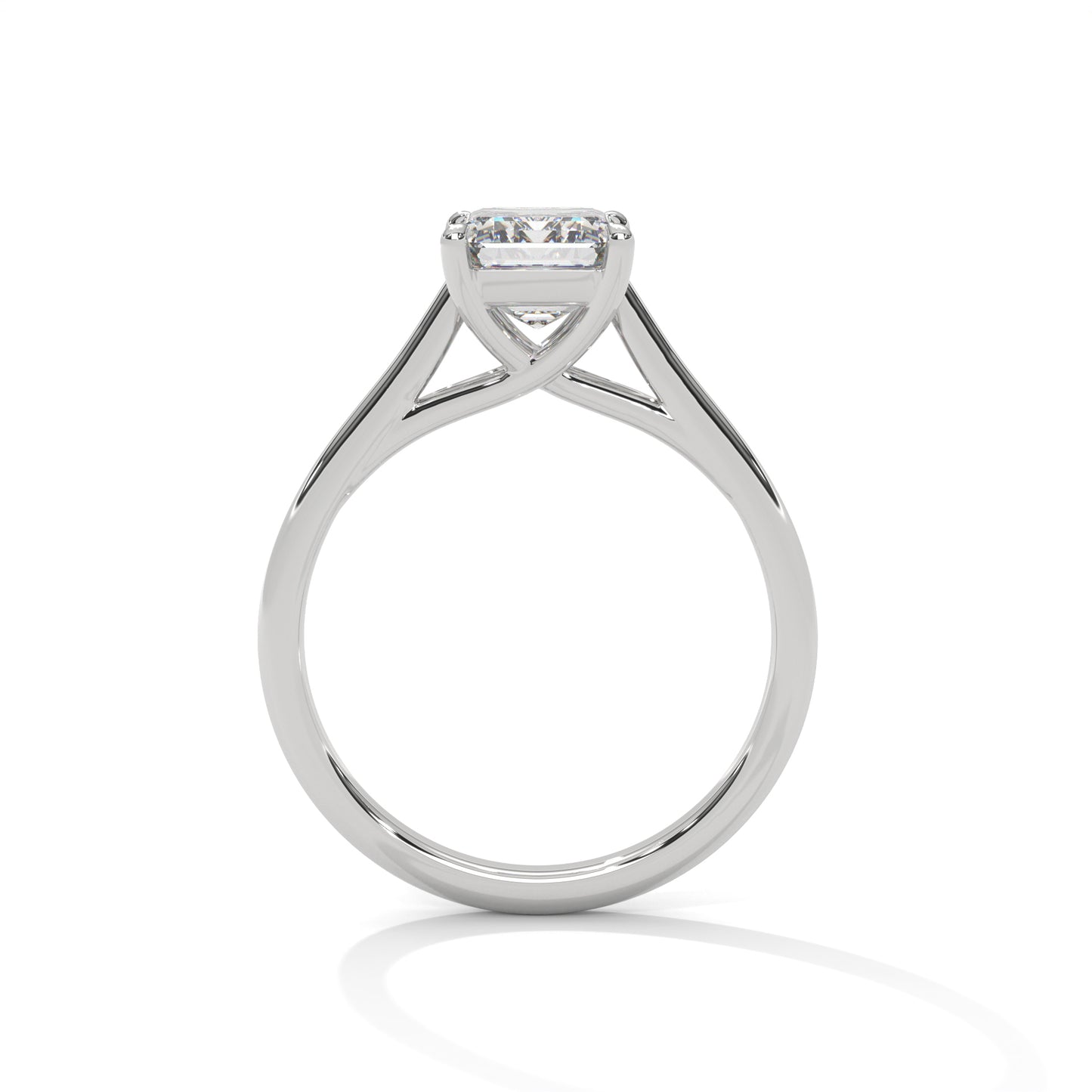 2ct Radiant Cut E-VVS2 Lab Grown Diamond Engagement Ring, Solitaire Ring, Proposal Ring