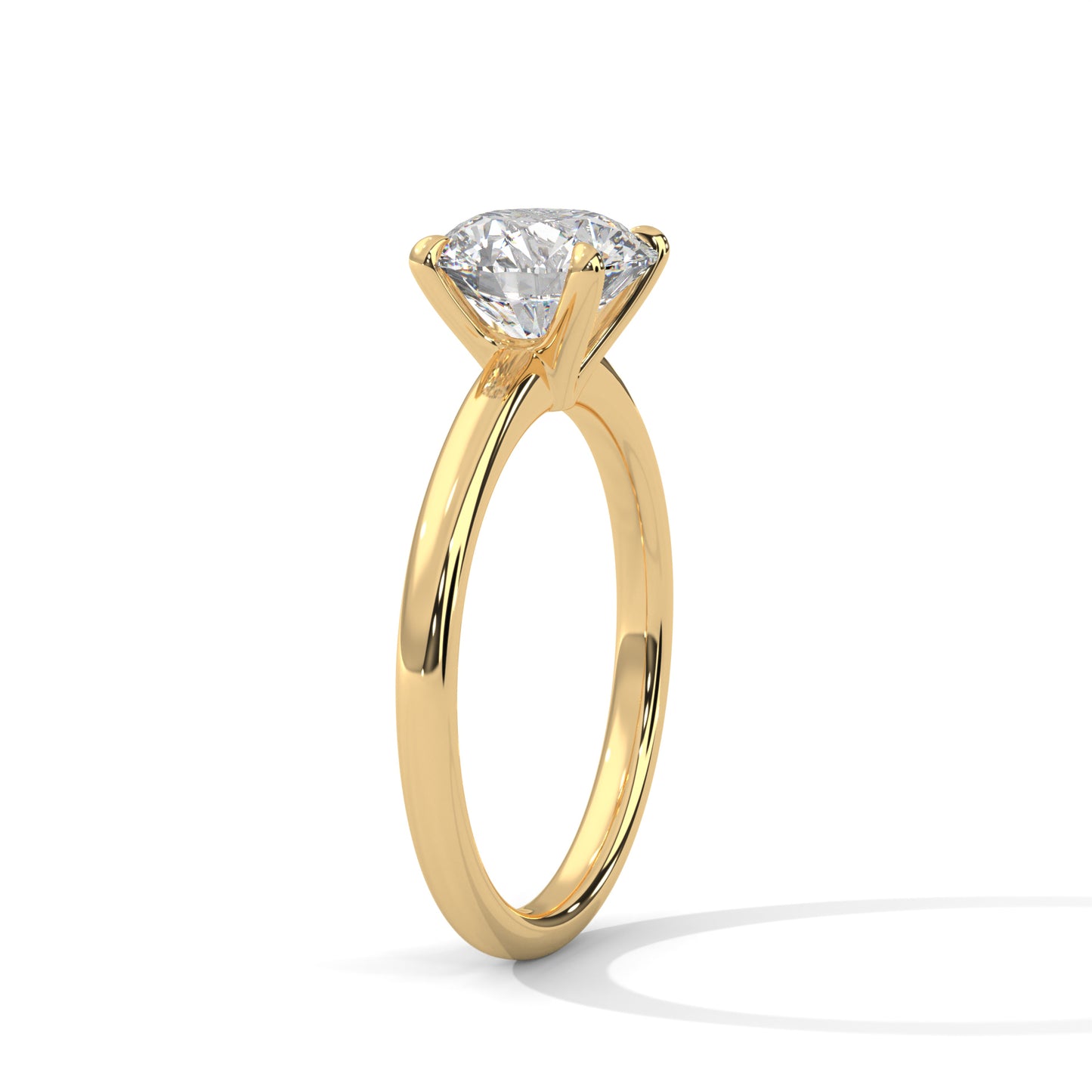 2ct Round Cut E-VVS2 Lab Grown Diamond Engagement Ring, Solitaire Ring, Valentine Ring