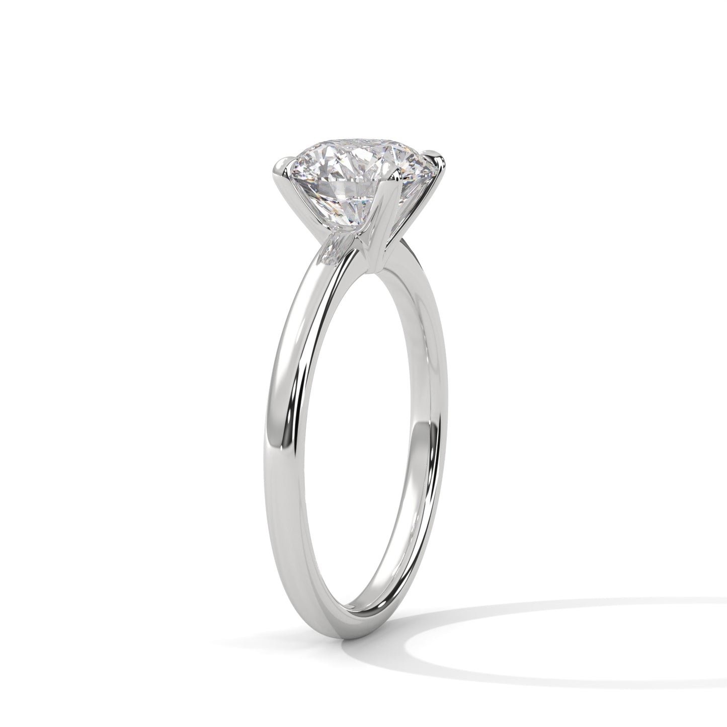2ct Round Cut E-VVS2 Lab Grown Diamond Engagement Ring, Solitaire Ring, Valentine Ring