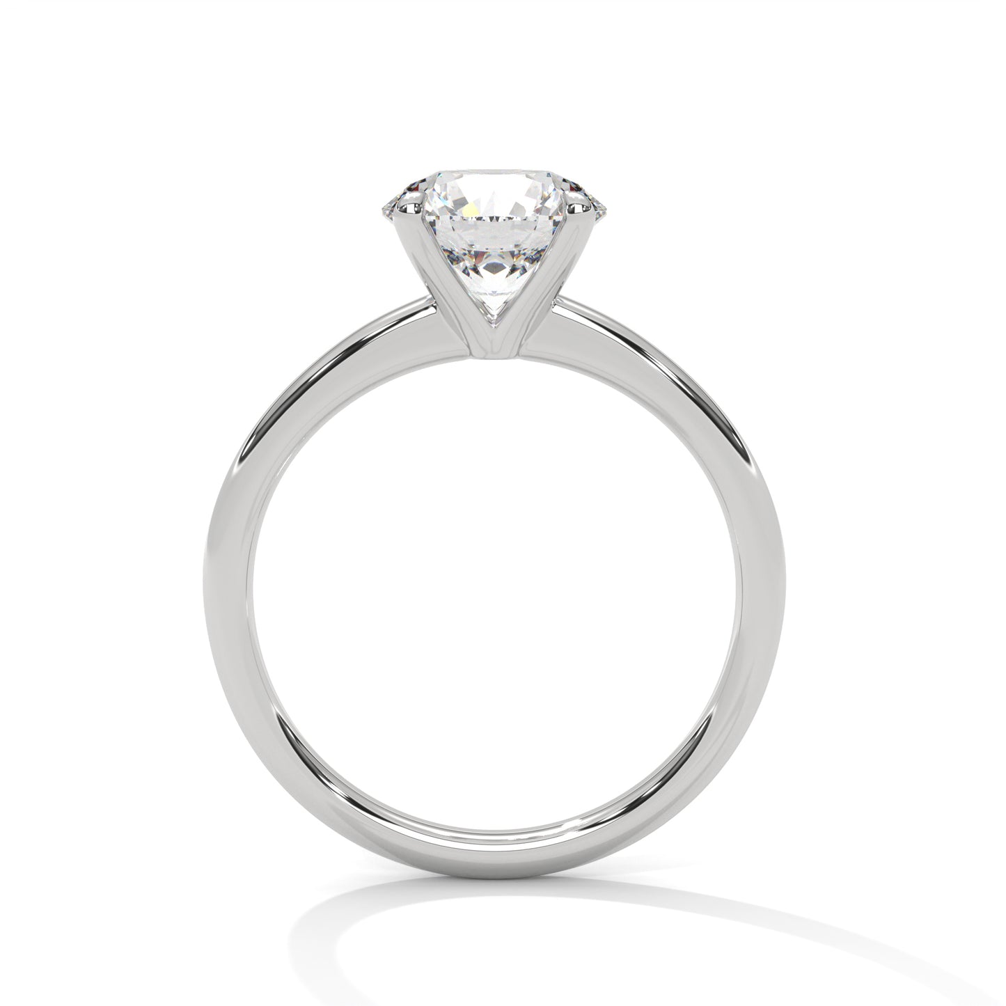 2ct Round Cut E-VVS2 Lab Grown Diamond Engagement Ring, Solitaire Ring, Valentine Ring