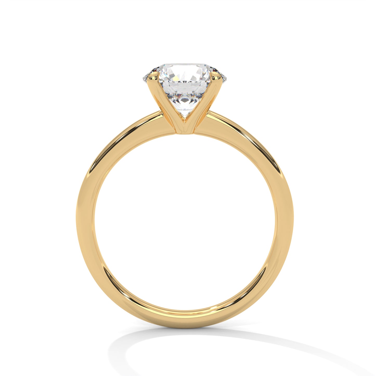 2ct Round Cut E-VVS2 Lab Grown Diamond Engagement Ring, Solitaire Ring, Valentine Ring