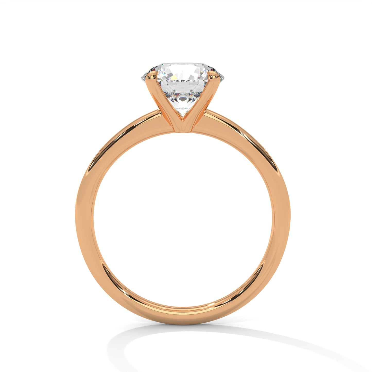 2ct Round Cut E-VVS2 Lab Grown Diamond Engagement Ring, Solitaire Ring, Valentine Ring