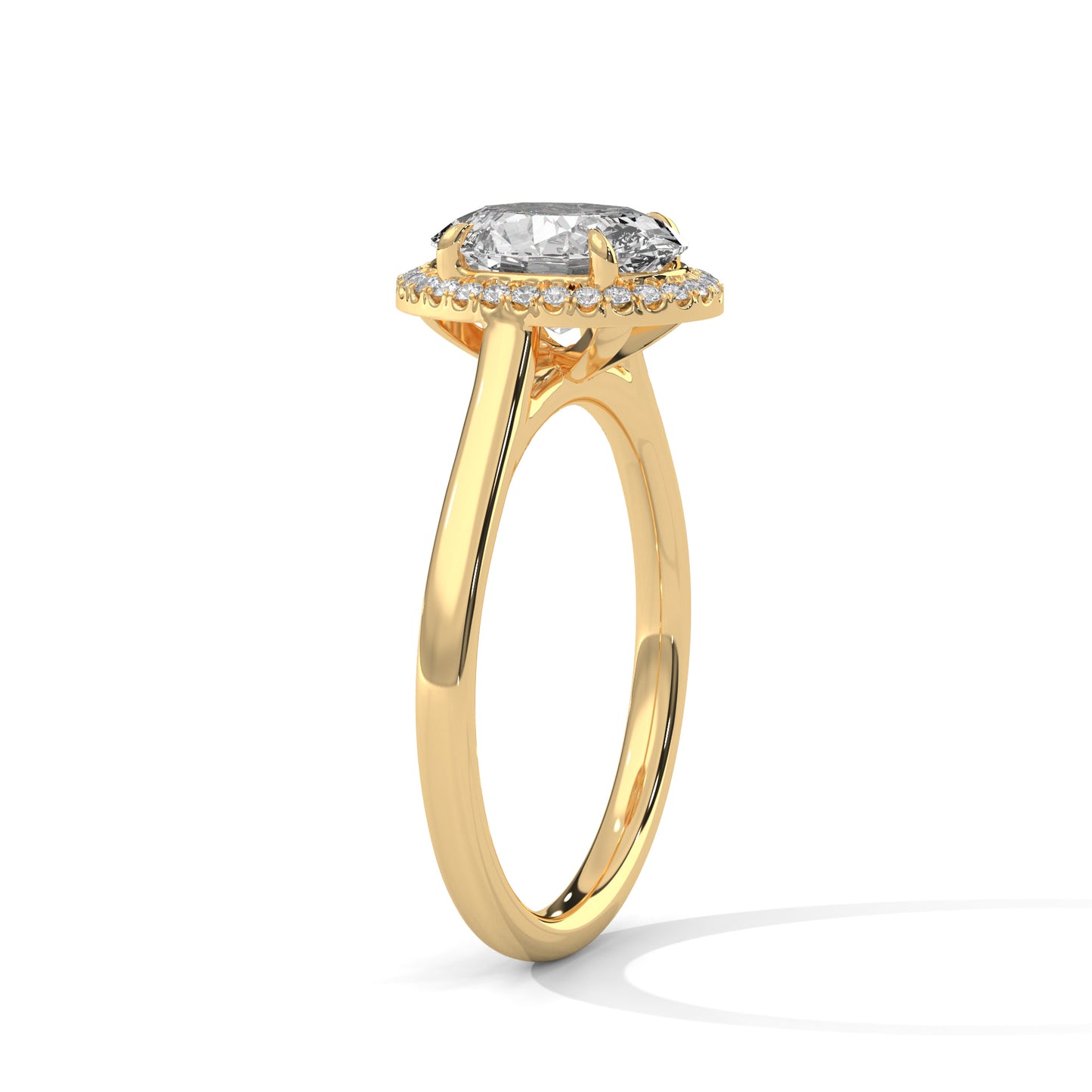 3 CT Oval E-VVS2 Lab-Grown Diamond Engagement Ring, Wedding Ring