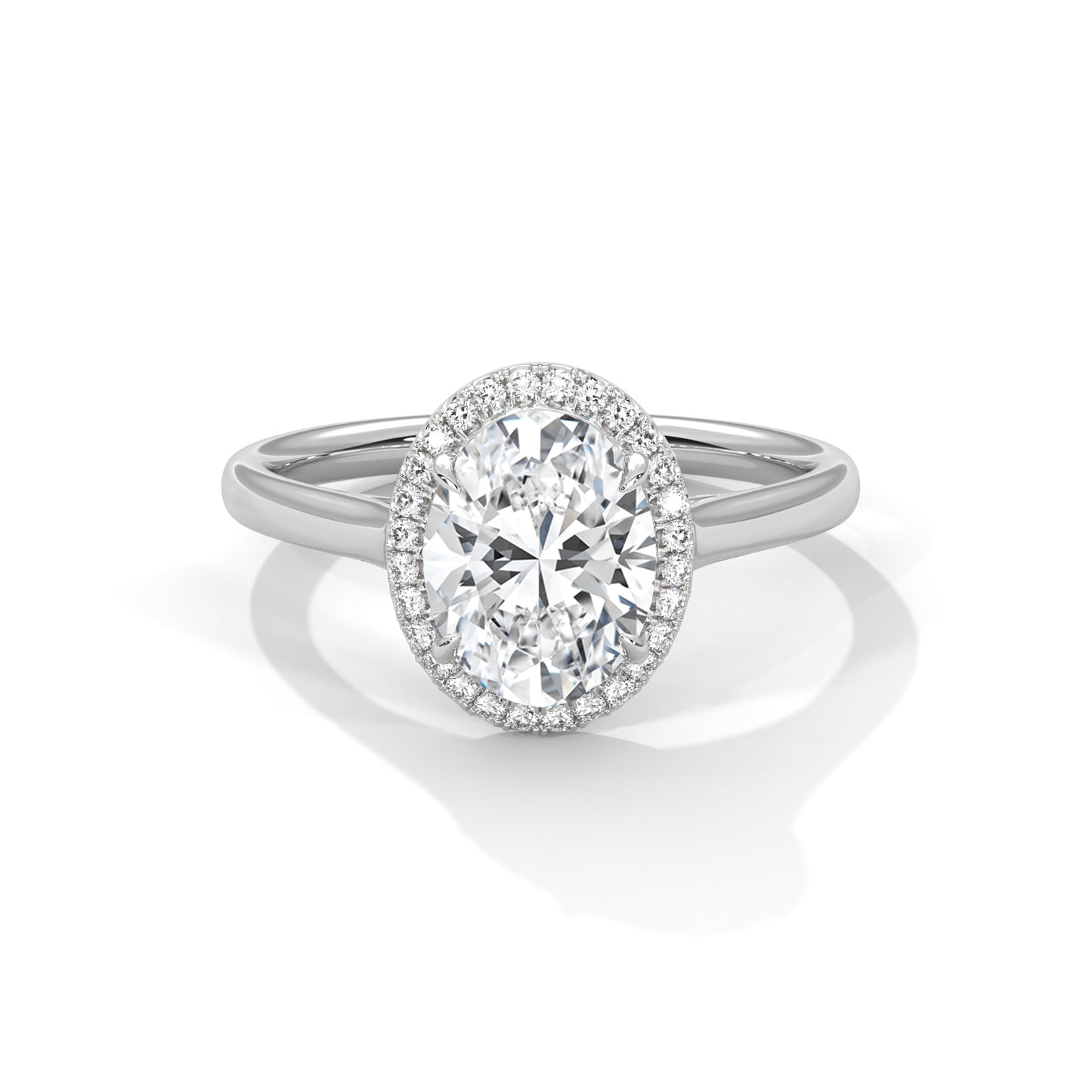3 CT Oval E-VVS2 Lab-Grown Diamond Engagement Ring, Wedding Ring