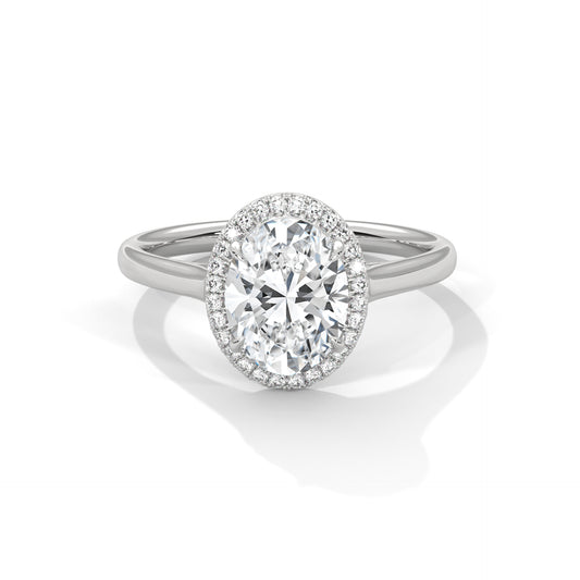 3 CT Oval E-VVS2 Lab-Grown Diamond Engagement Ring, Wedding Ring