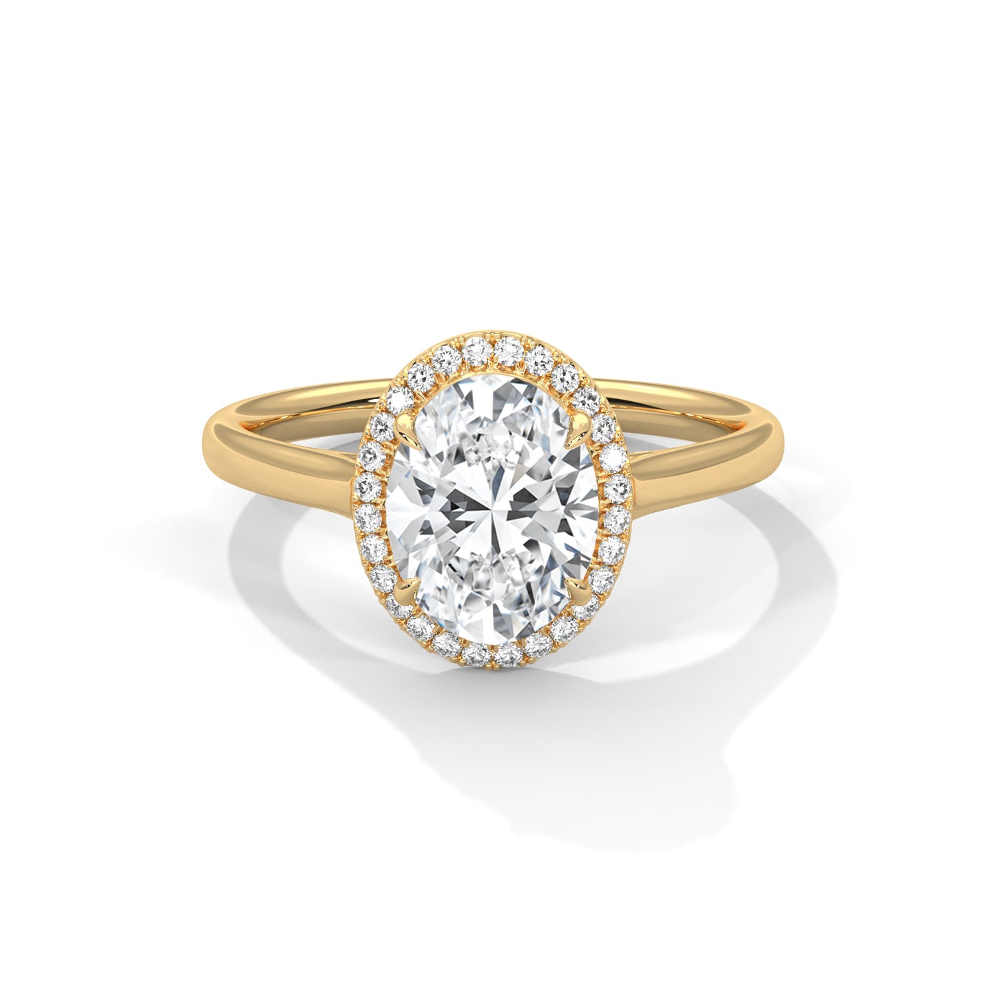 3 CT Oval E-VVS2 Lab-Grown Diamond Engagement Ring, Wedding Ring