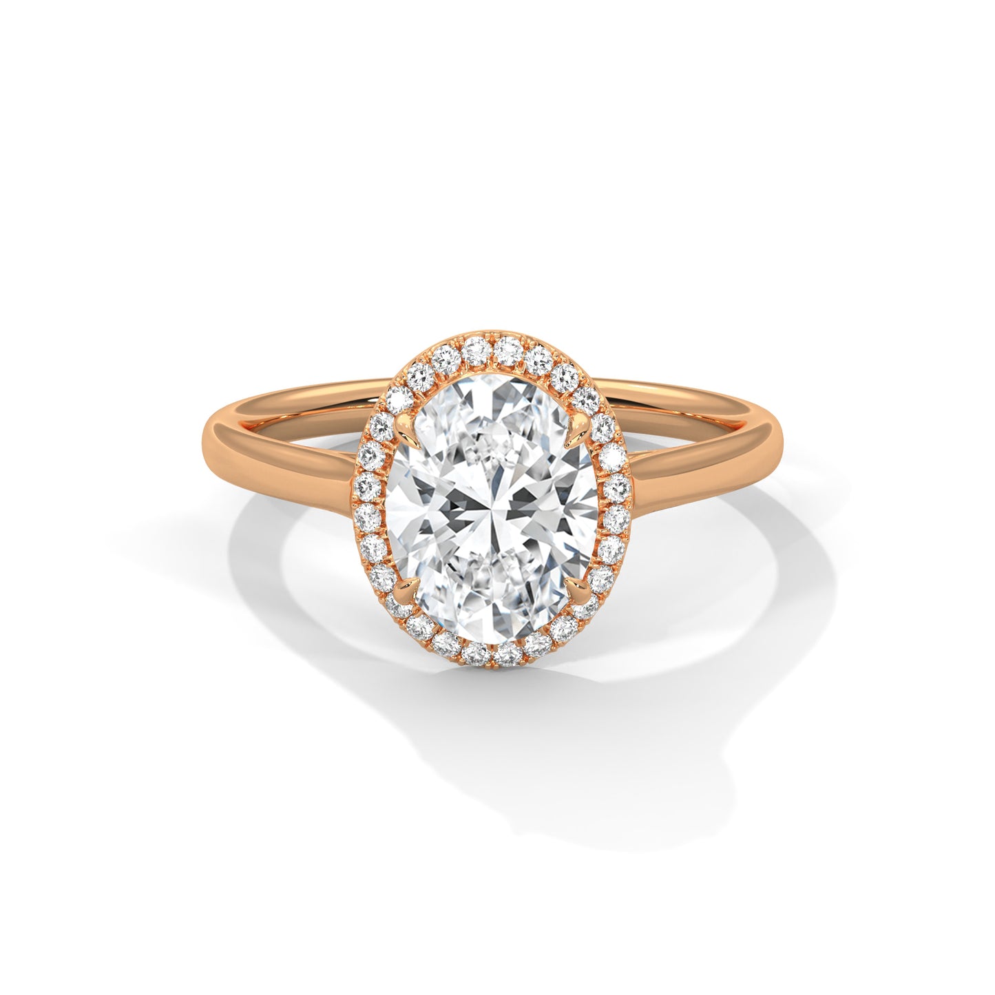 3 CT Oval E-VVS2 Lab-Grown Diamond Engagement Ring, Wedding Ring