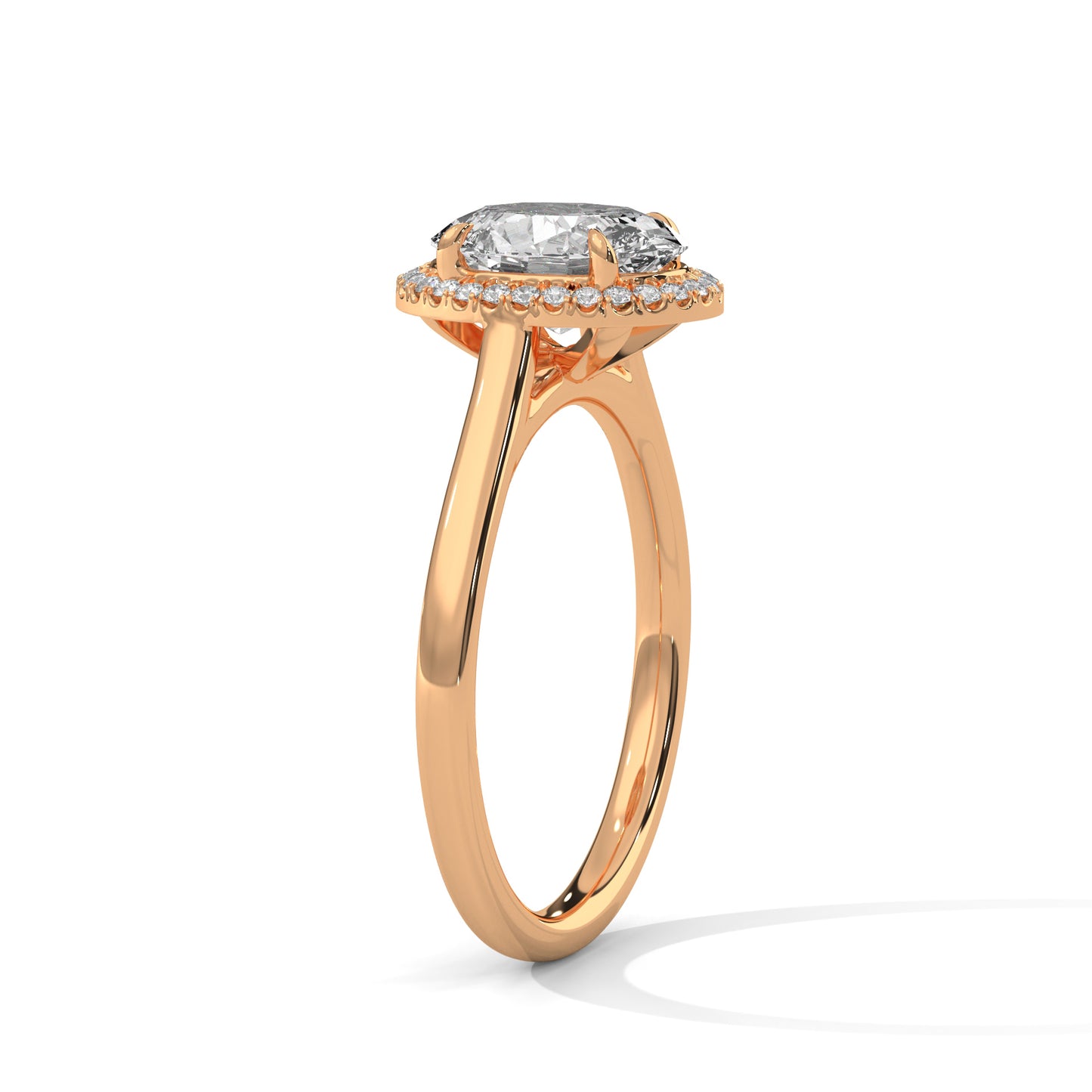 3 CT Oval E-VVS2 Lab-Grown Diamond Engagement Ring, Wedding Ring