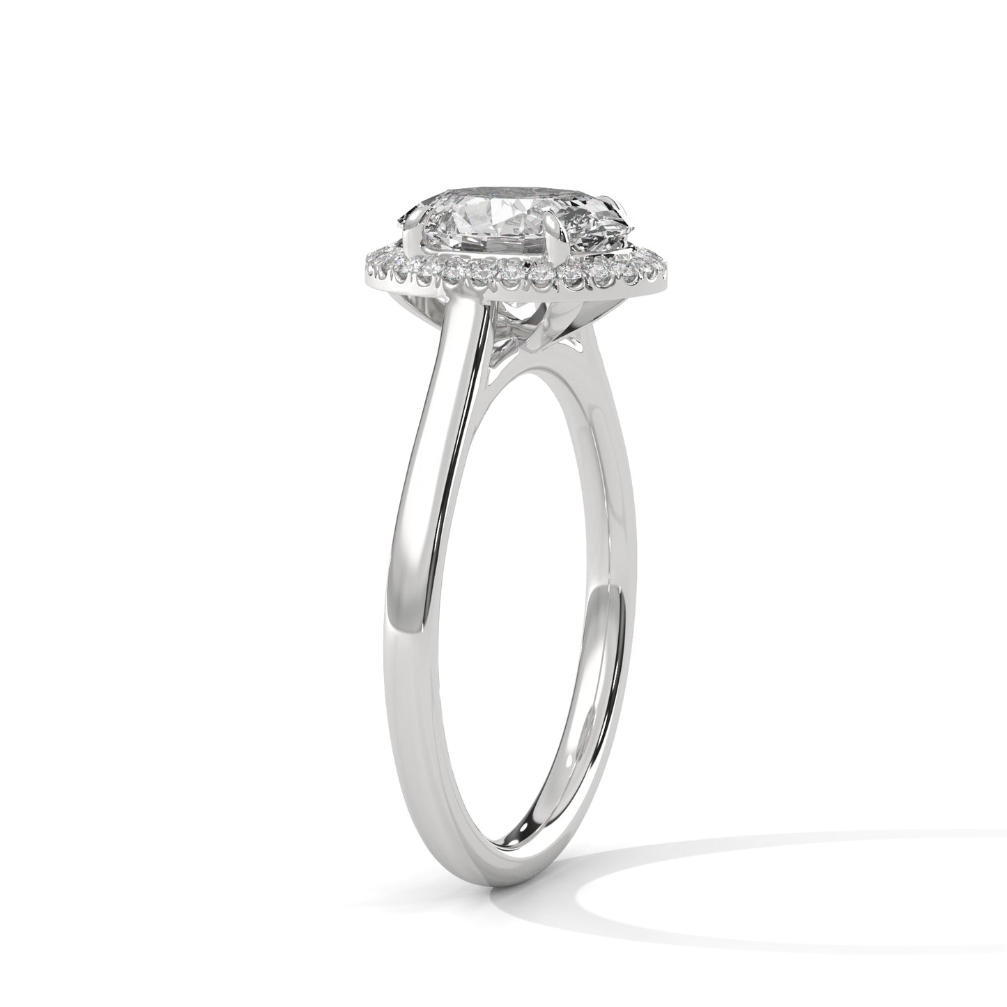 3 CT Oval E-VVS2 Lab-Grown Diamond Engagement Ring, Wedding Ring