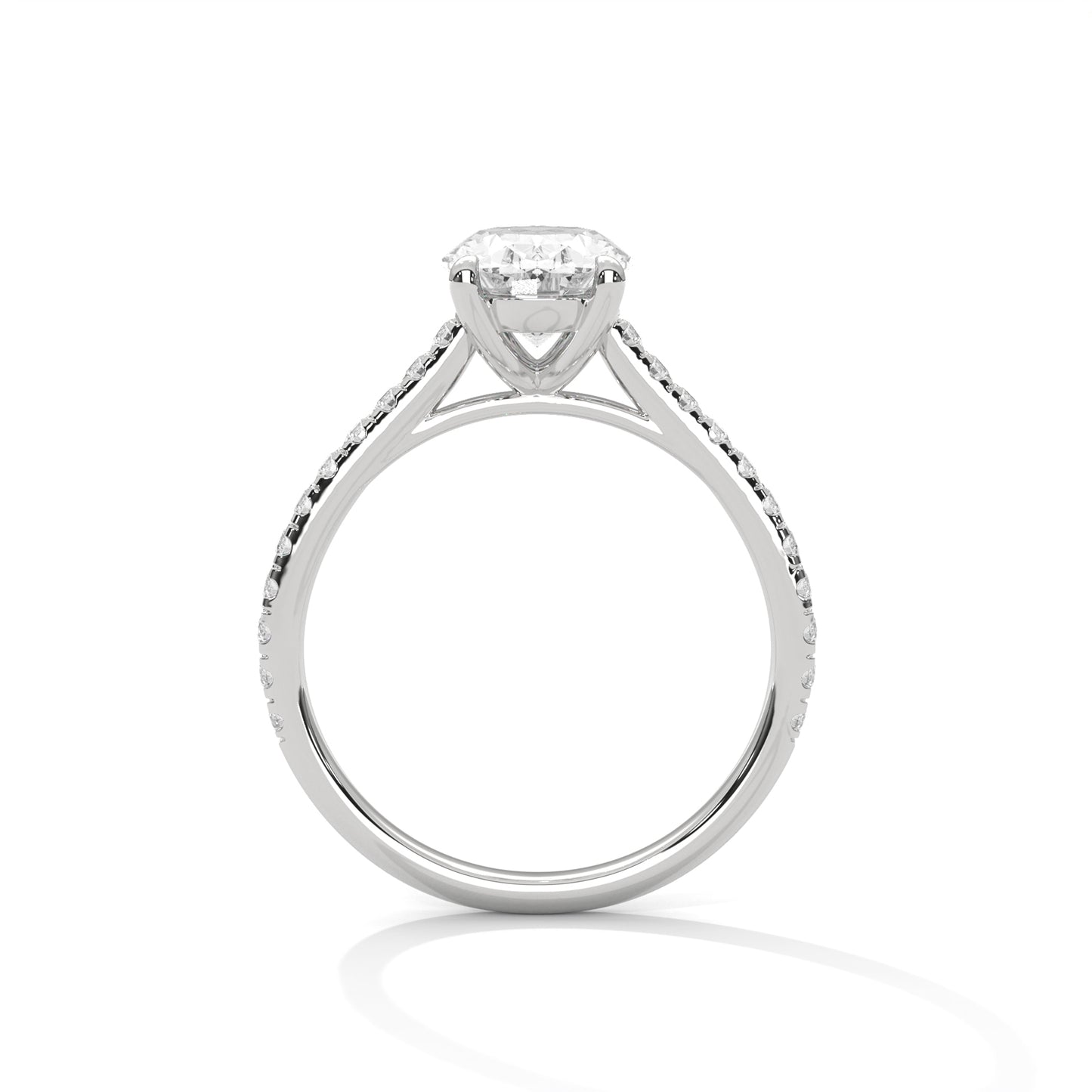 3 CT Oval Lab-Grown Diamond Engagement Ring – Made to Order