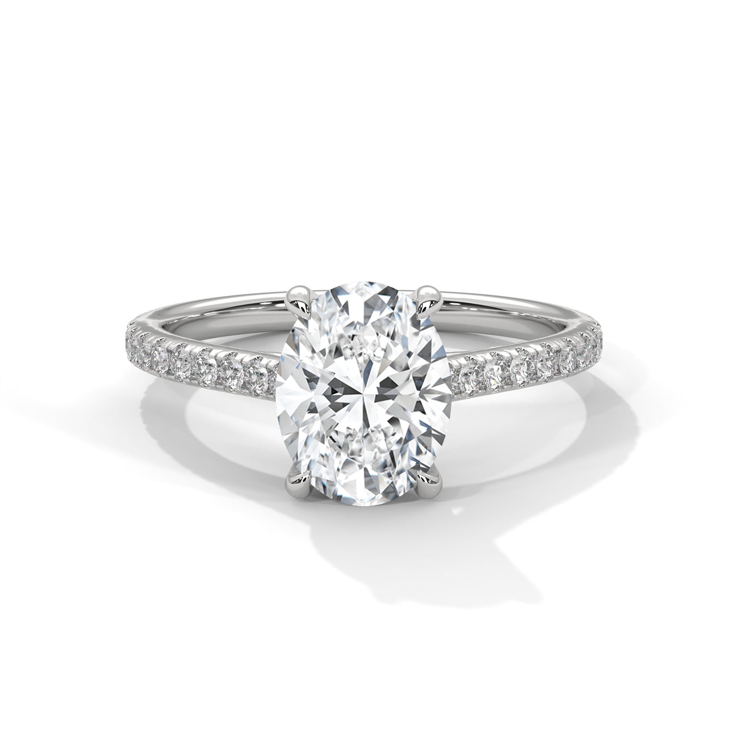 3 CT Oval Lab-Grown Diamond Engagement Ring – Made to Order
