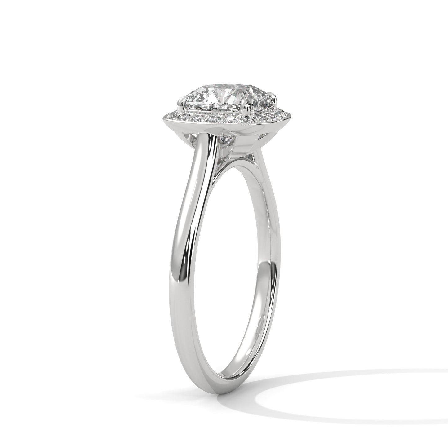 2ct Cushion Lab-Grown Diamond Engagement Ring, E - VVS2 Diamond Ring