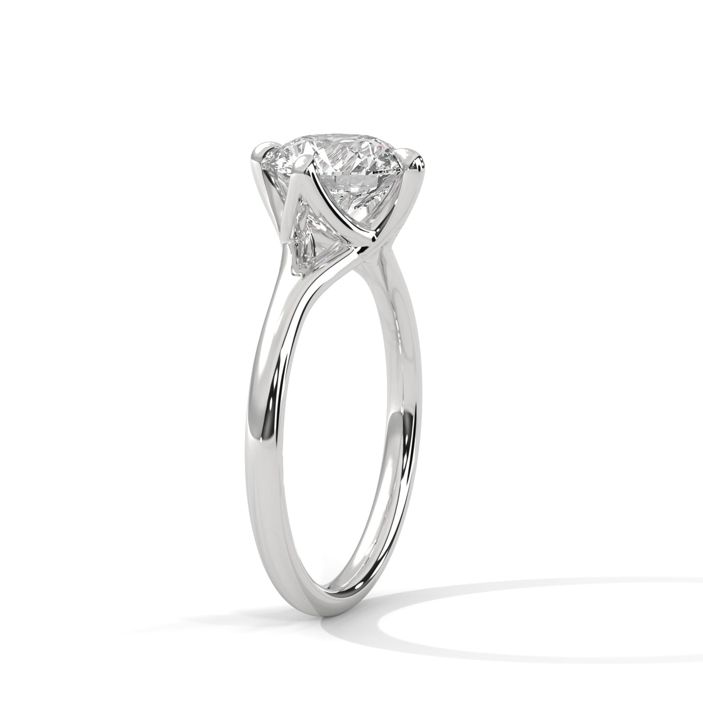 2ct Round Cut E-VVS2 Lab Grown Diamond Engagement Ring, Solitaire Ring, Proposal Ring