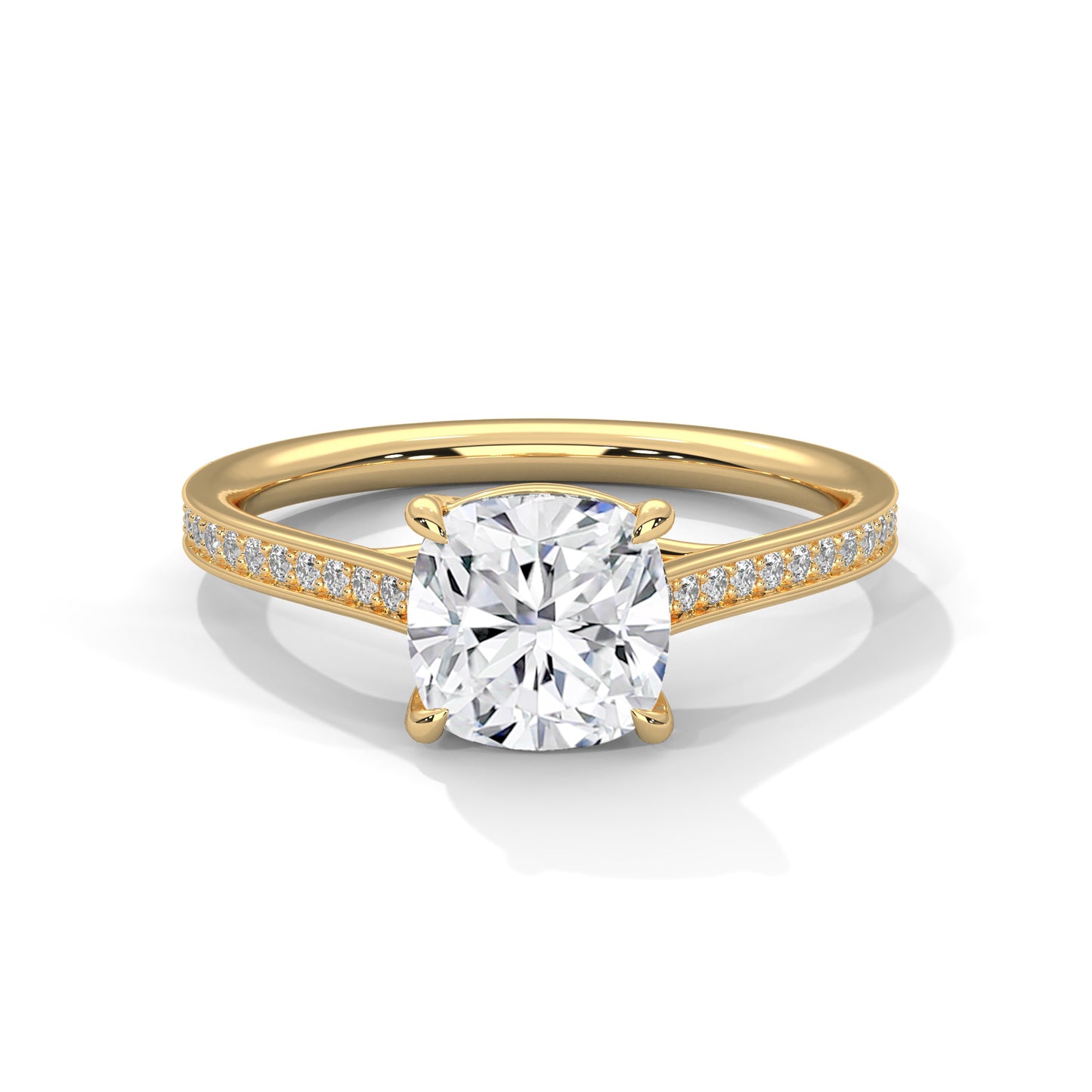 3 CT Round Lab-Grown Diamond Engagement Ring –  Bridal Ring