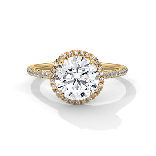 3 CT Round E-VVS2 Lab-Grown Diamond Engagement Ring, Wedding Ring