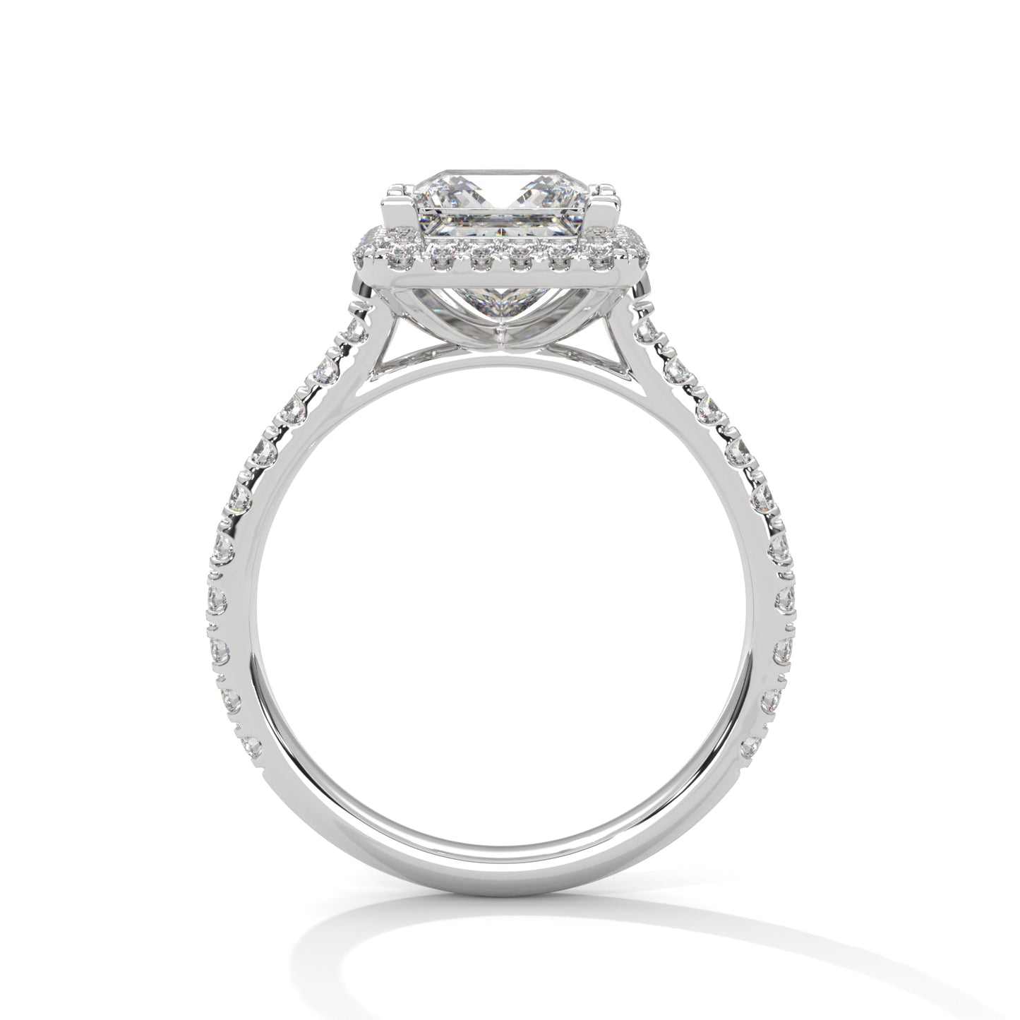 2ct Princess Cut E-VVS2 Lab Grown Diamond Engagement Ring, Ethical Diamond