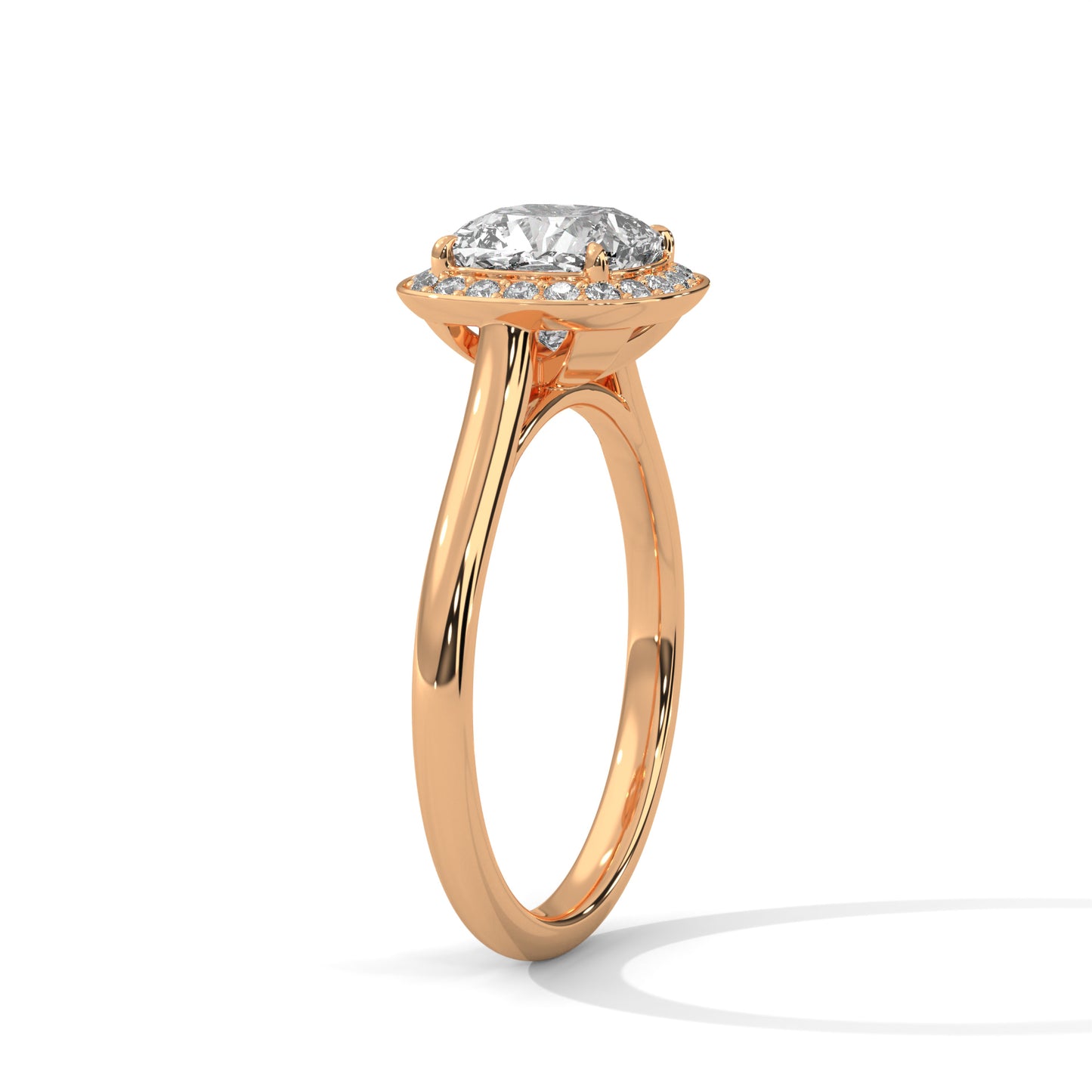 2ct Cushion Lab-Grown Diamond Engagement Ring, E - VVS2 Diamond Ring
