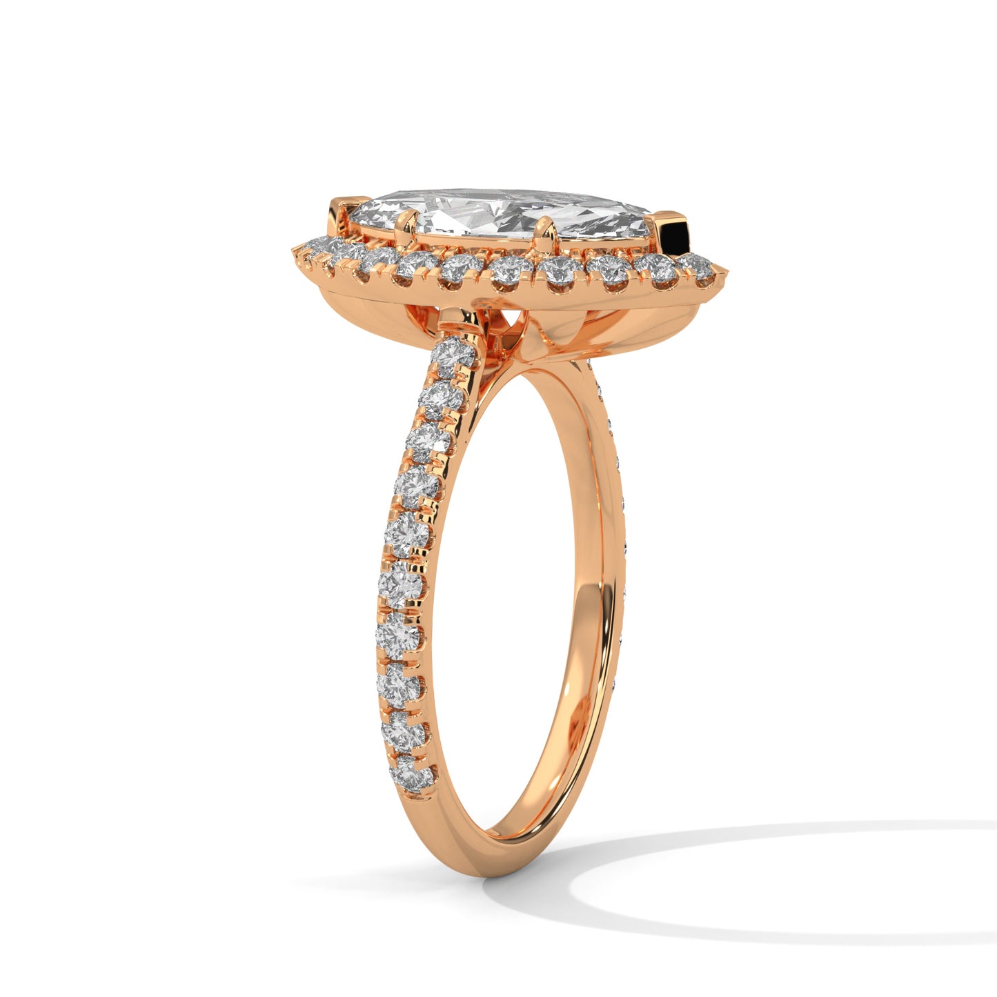 2ct Marquise Cut E-VVS2 Lab Grown Diamond Engagement Ring, 14K Gold, Gift for Her