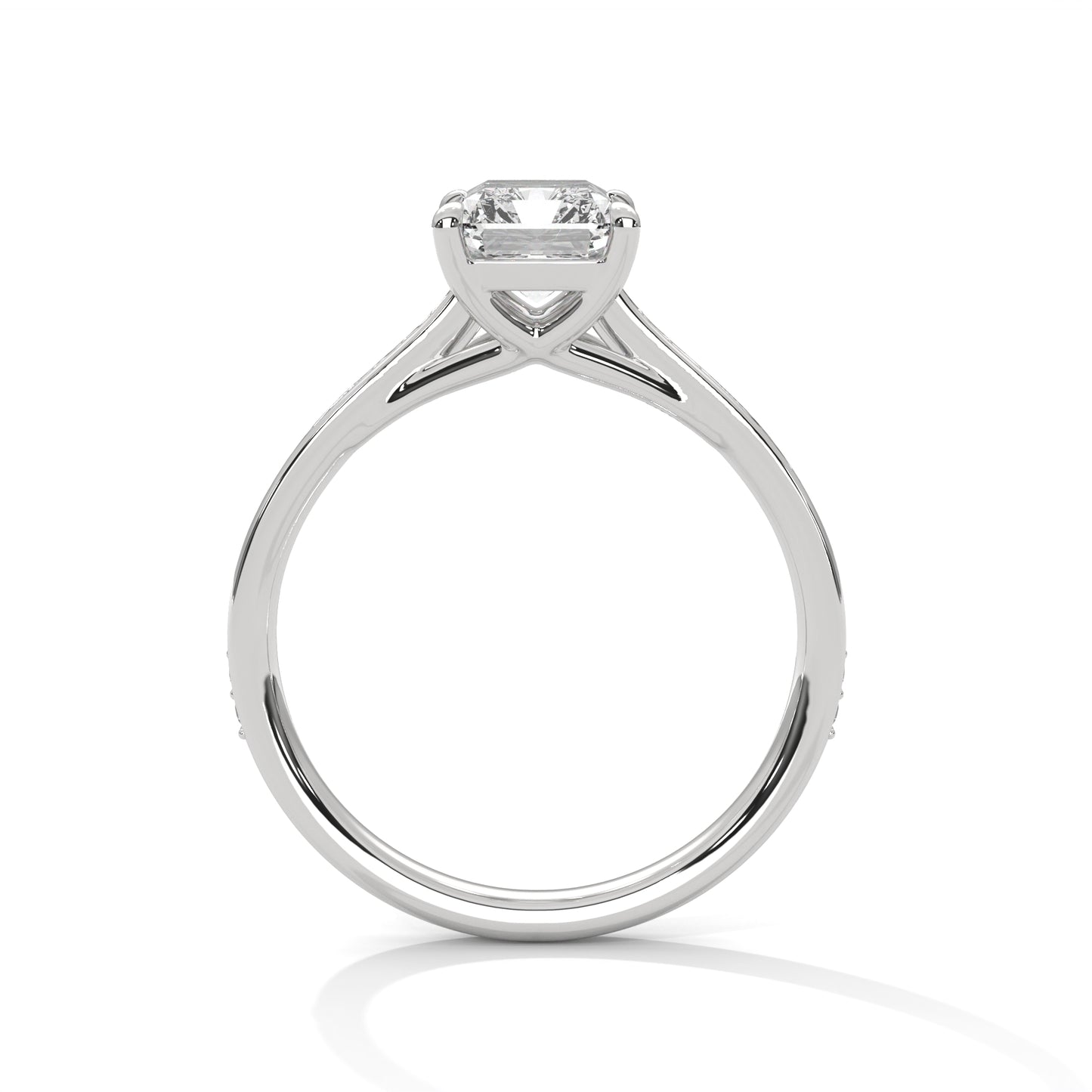 3 CT Emerald E-VVS2 Lab-Grown Diamond Engagement Ring, Bridal Ring