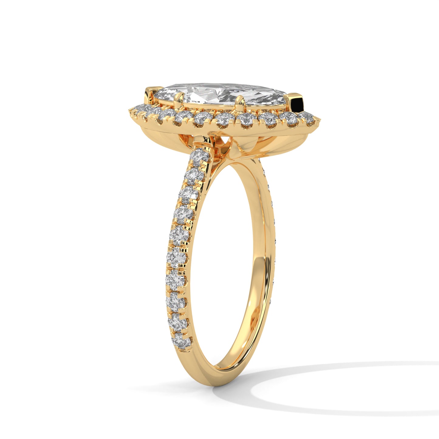 2ct Marquise Cut E-VVS2 Lab Grown Diamond Engagement Ring, 14K Gold, Gift for Her
