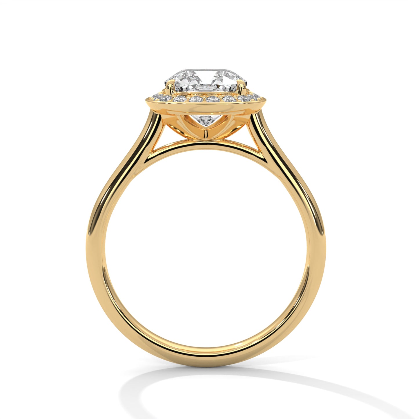2ct Cushion Lab-Grown Diamond Engagement Ring, E - VVS2 Diamond Ring
