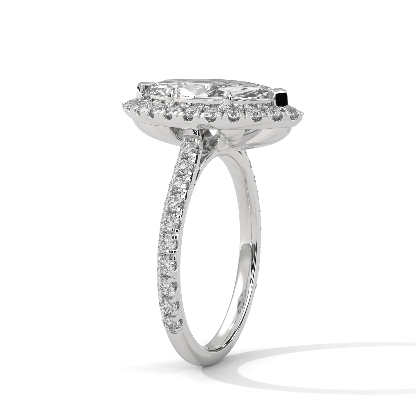 2ct Marquise Cut E-VVS2 Lab Grown Diamond Engagement Ring, 14K Gold, Gift for Her