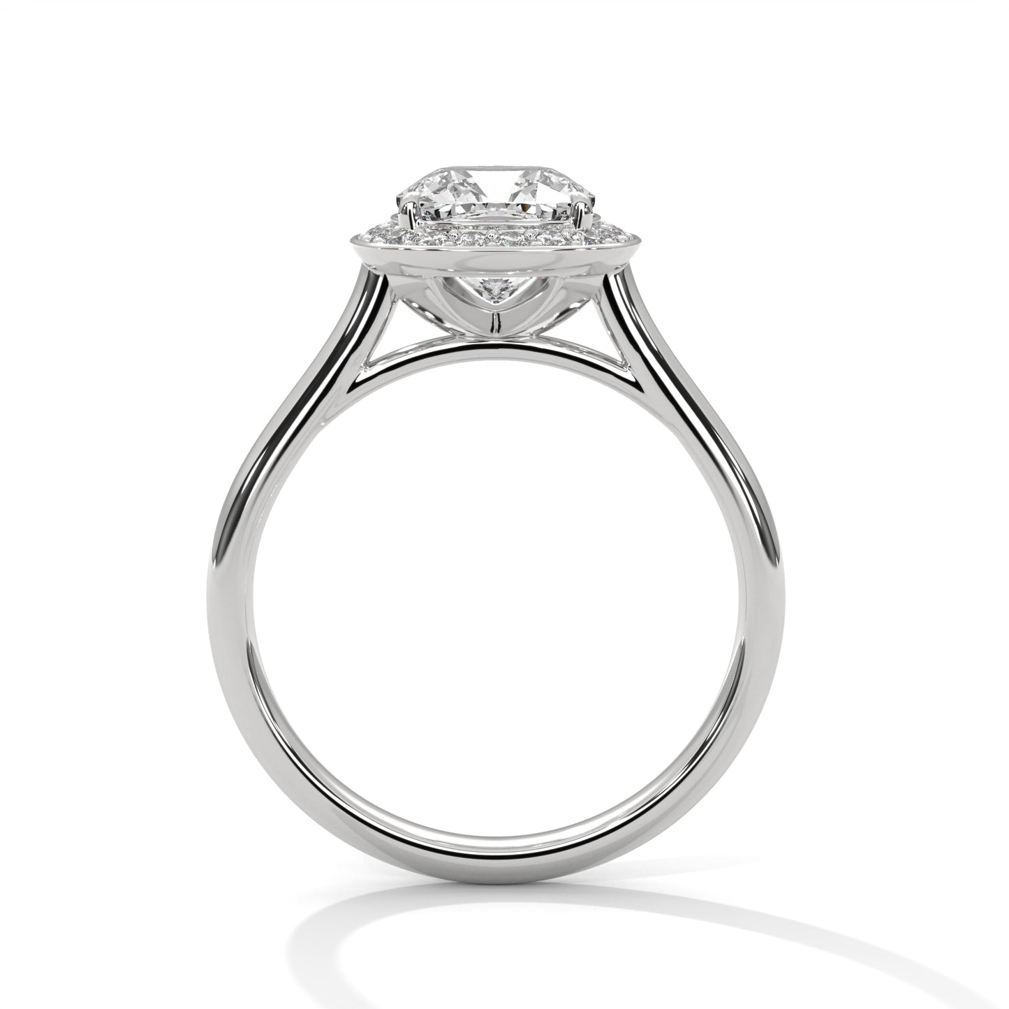 2ct Cushion Lab-Grown Diamond Engagement Ring, E - VVS2 Diamond Ring