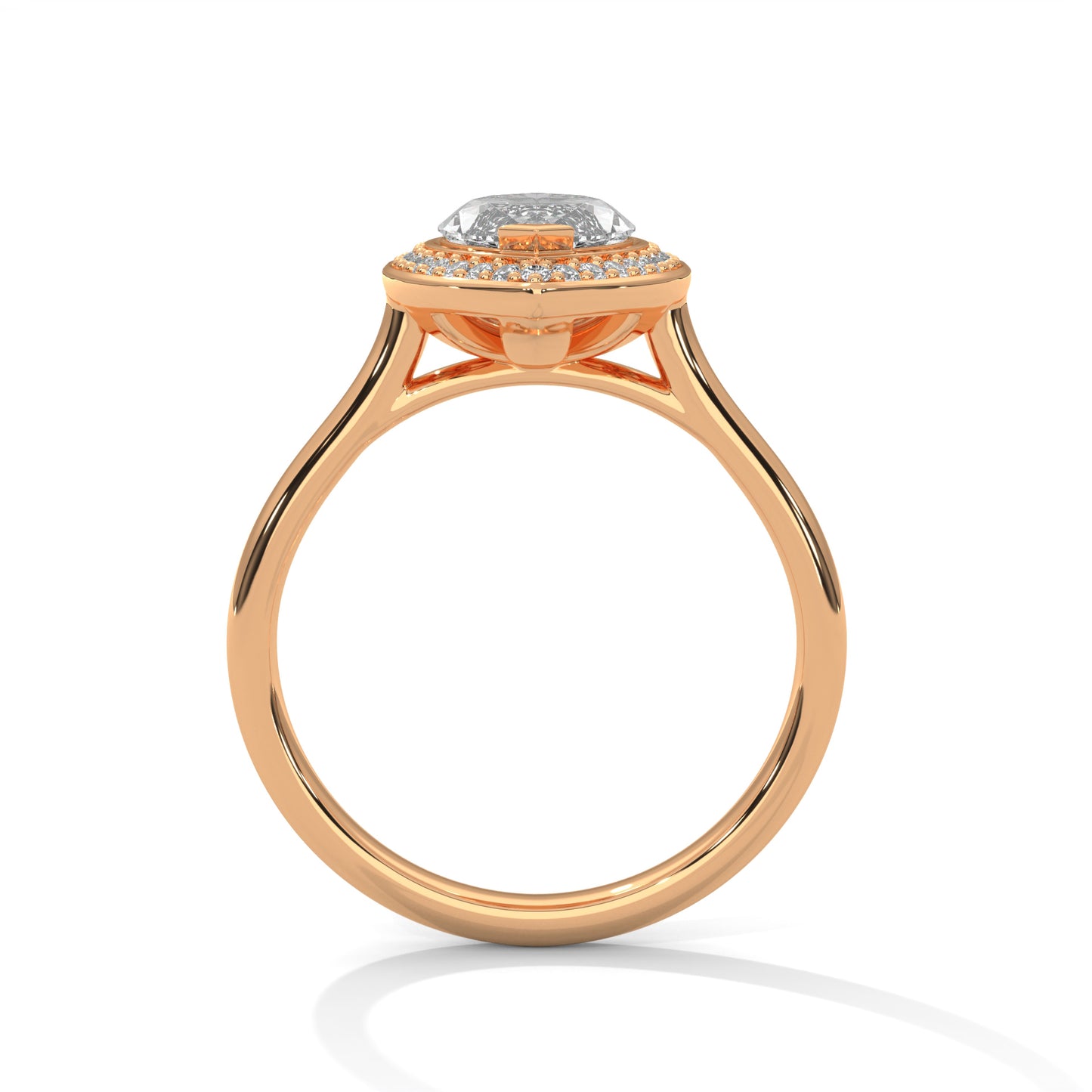 2ct Marquise Cut E-VVS2 Lab Grown Diamond Engagement Ring, IGI Certified Diamond
