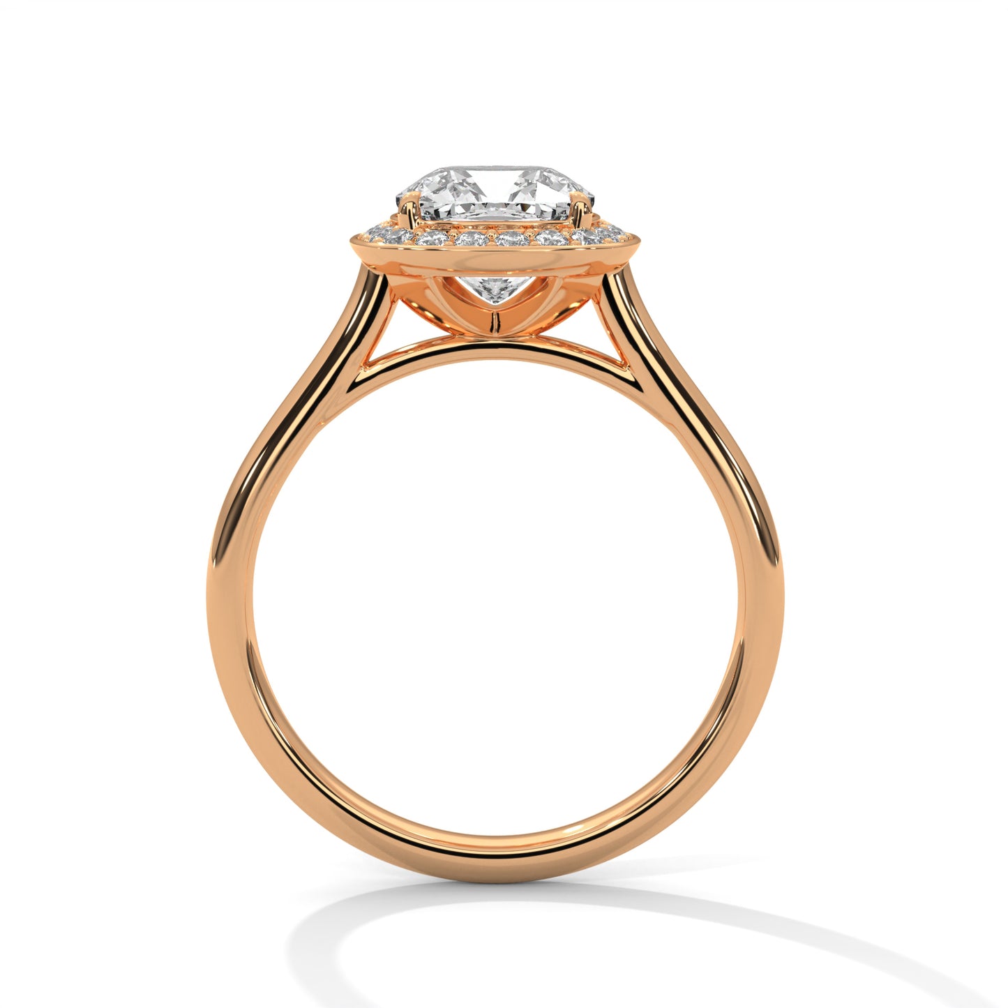 2ct Cushion Lab-Grown Diamond Engagement Ring, E - VVS2 Diamond Ring