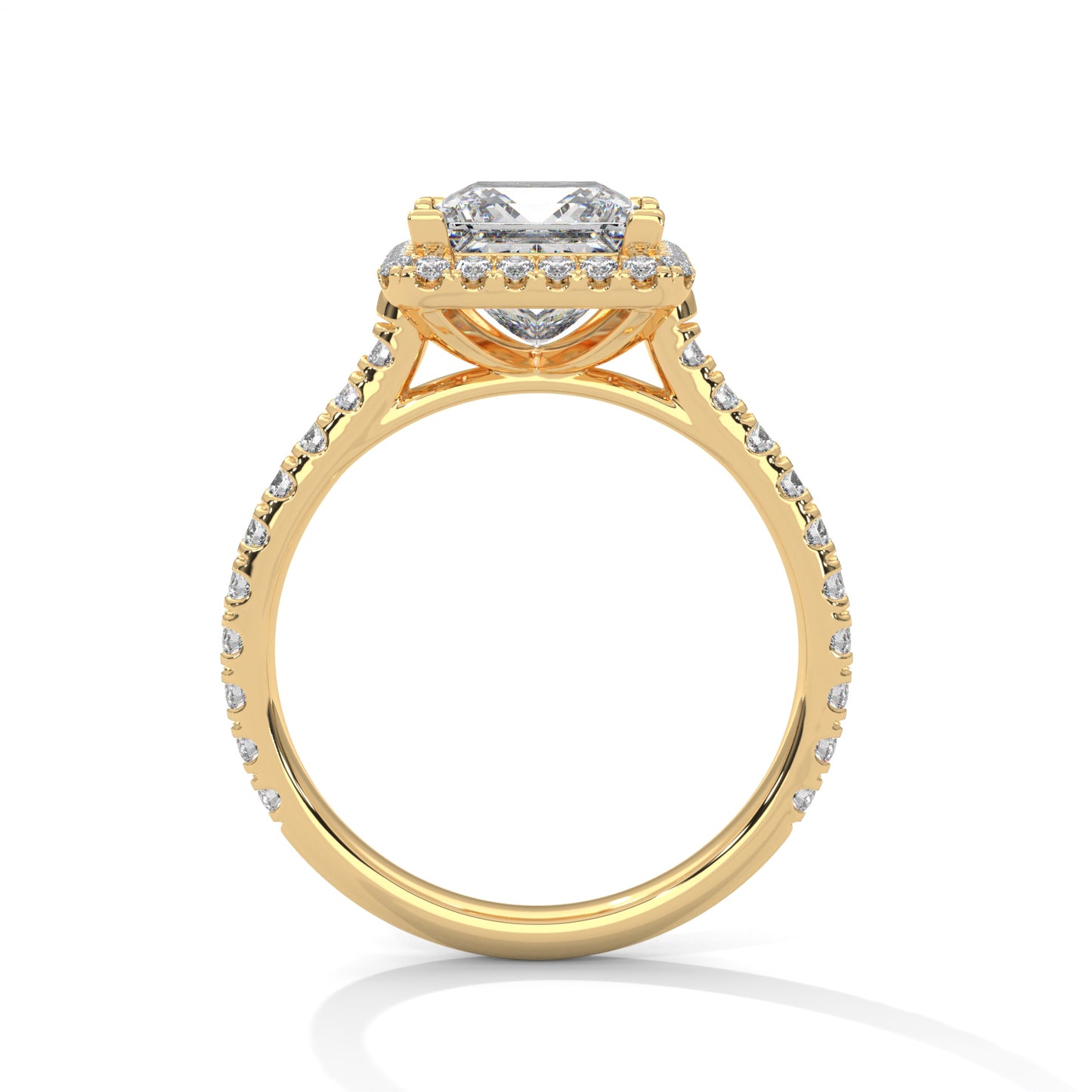 2ct Princess Cut E-VVS2 Lab Grown Diamond Engagement Ring, Ethical Diamond