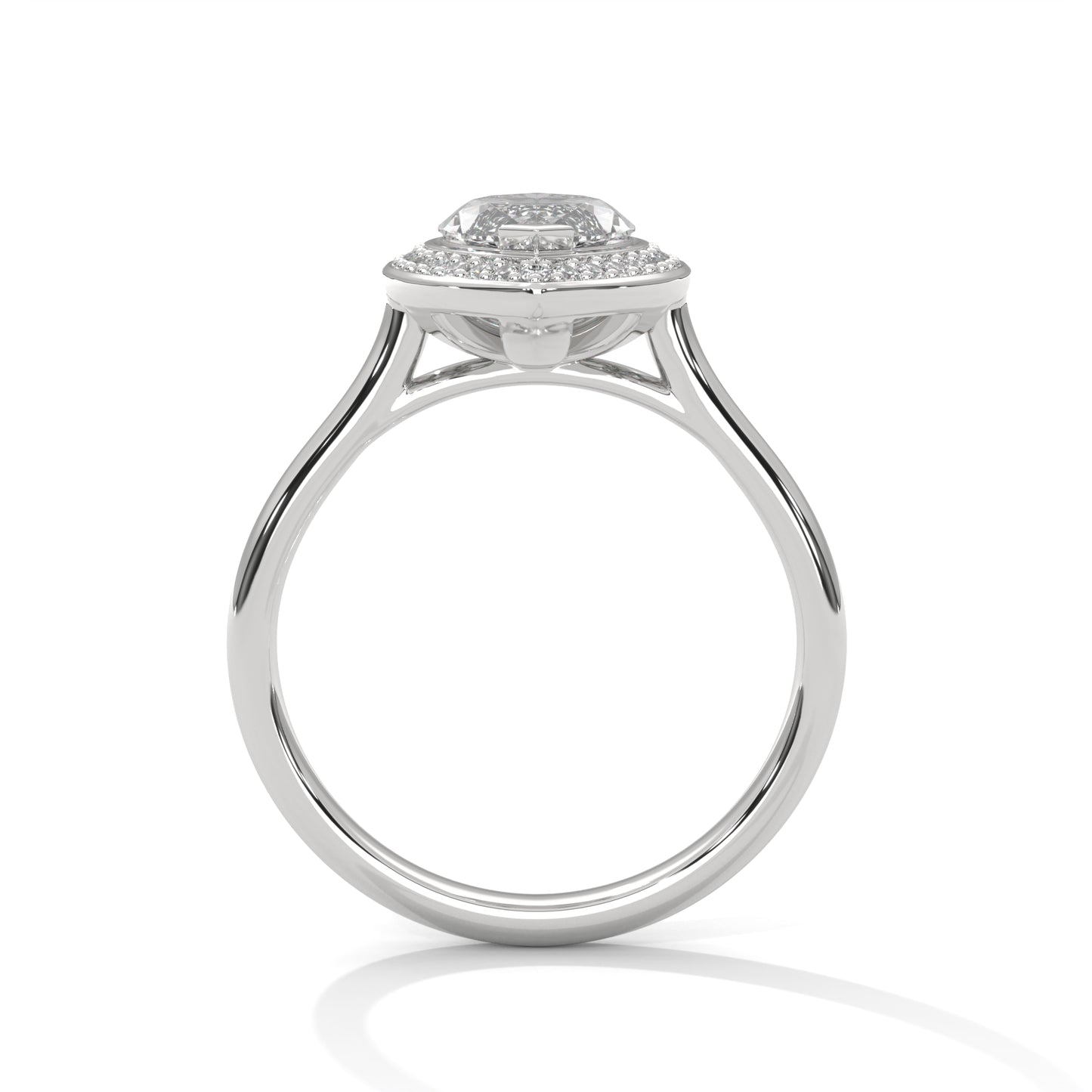 2ct Marquise Cut E-VVS2 Lab Grown Diamond Engagement Ring, IGI Certified Diamond