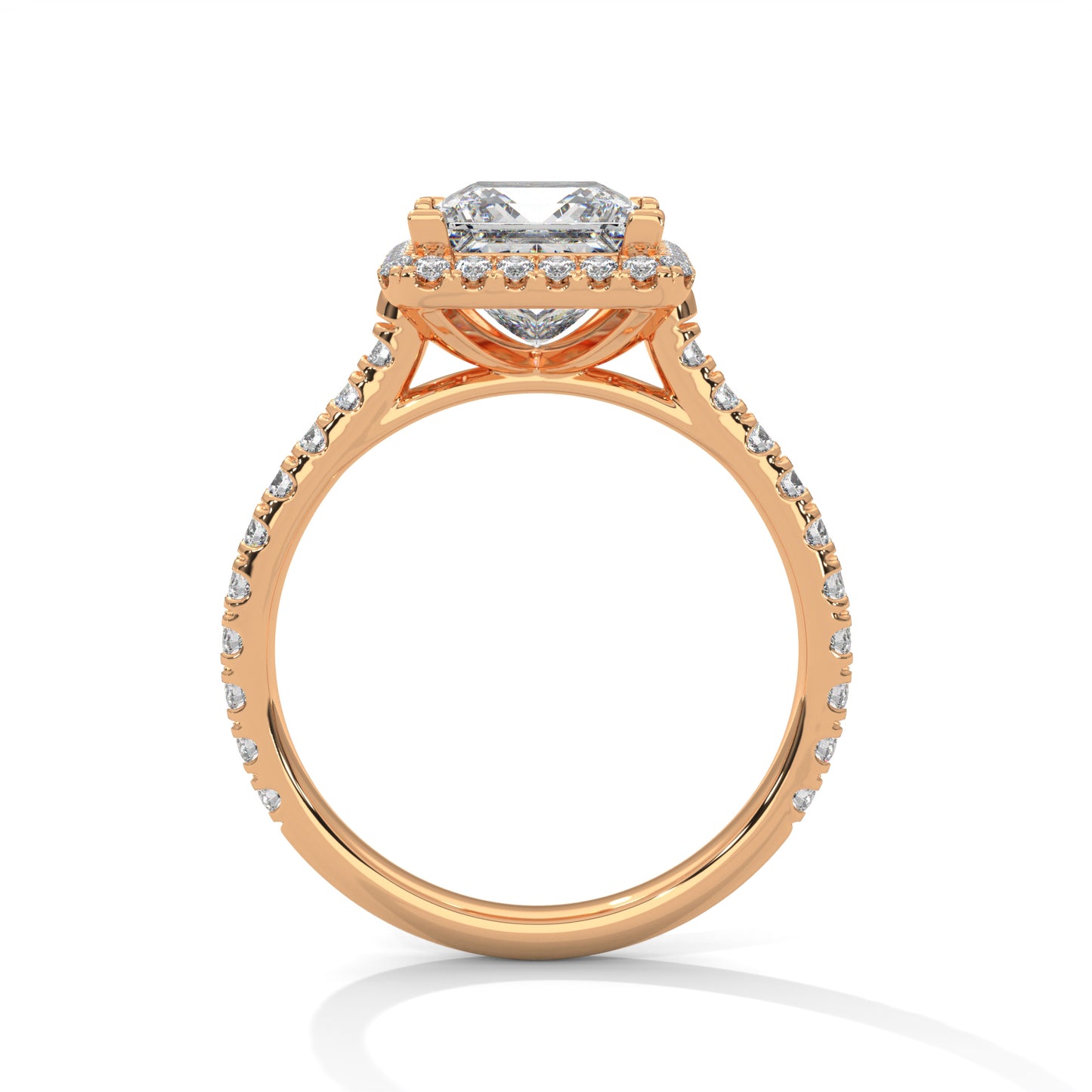 2ct Princess Cut E-VVS2 Lab Grown Diamond Engagement Ring, Ethical Diamond