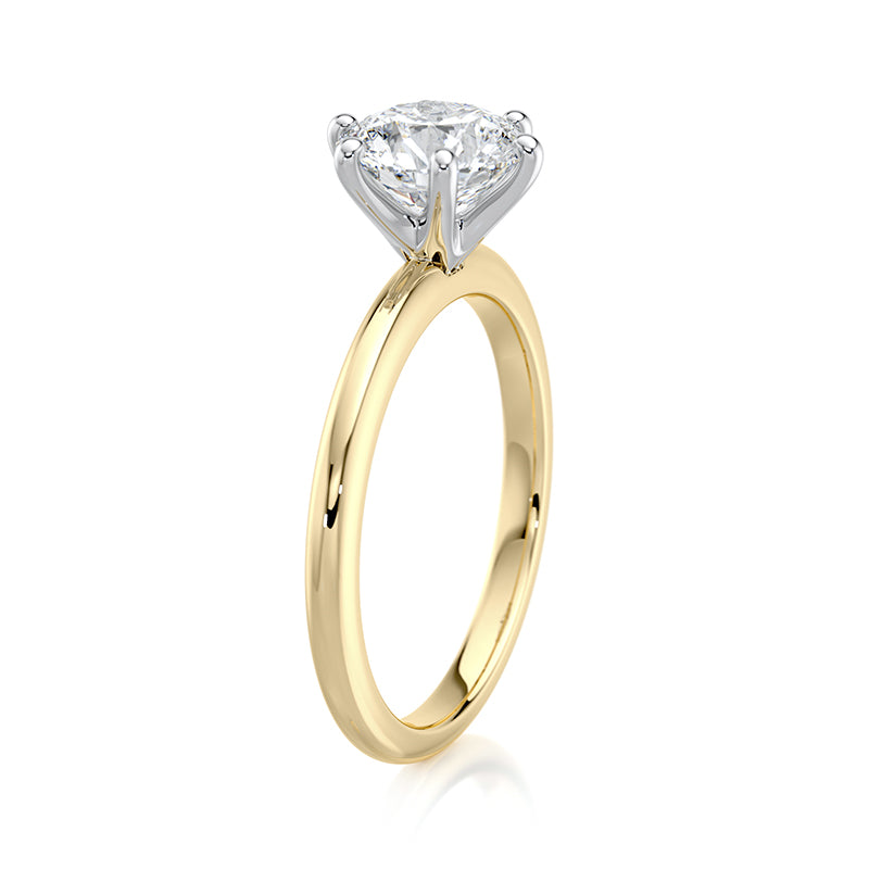 2 CT Round E-VVS2 Lab Grown Diamond IGI Certified Ring