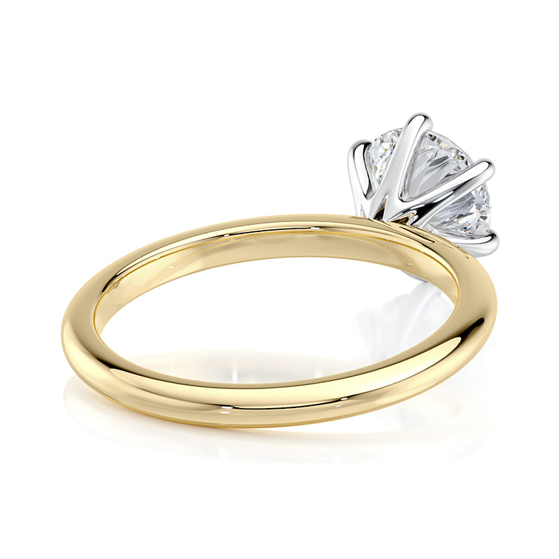 2 CT Round E-VVS2 Lab Grown Diamond IGI Certified Ring