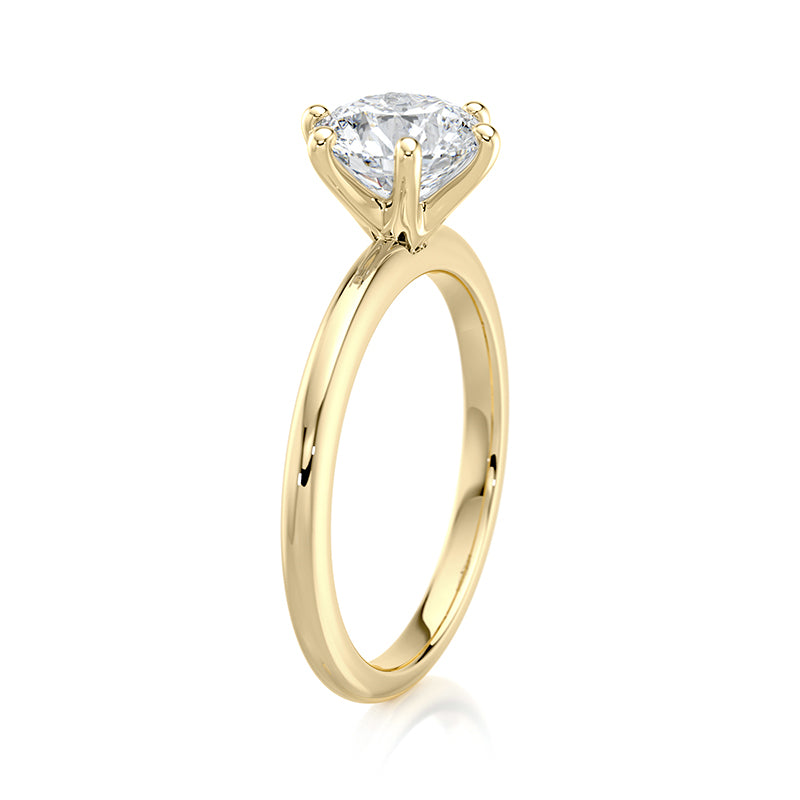 2 CT Round E-VVS2 Lab Grown Diamond IGI Certified Ring