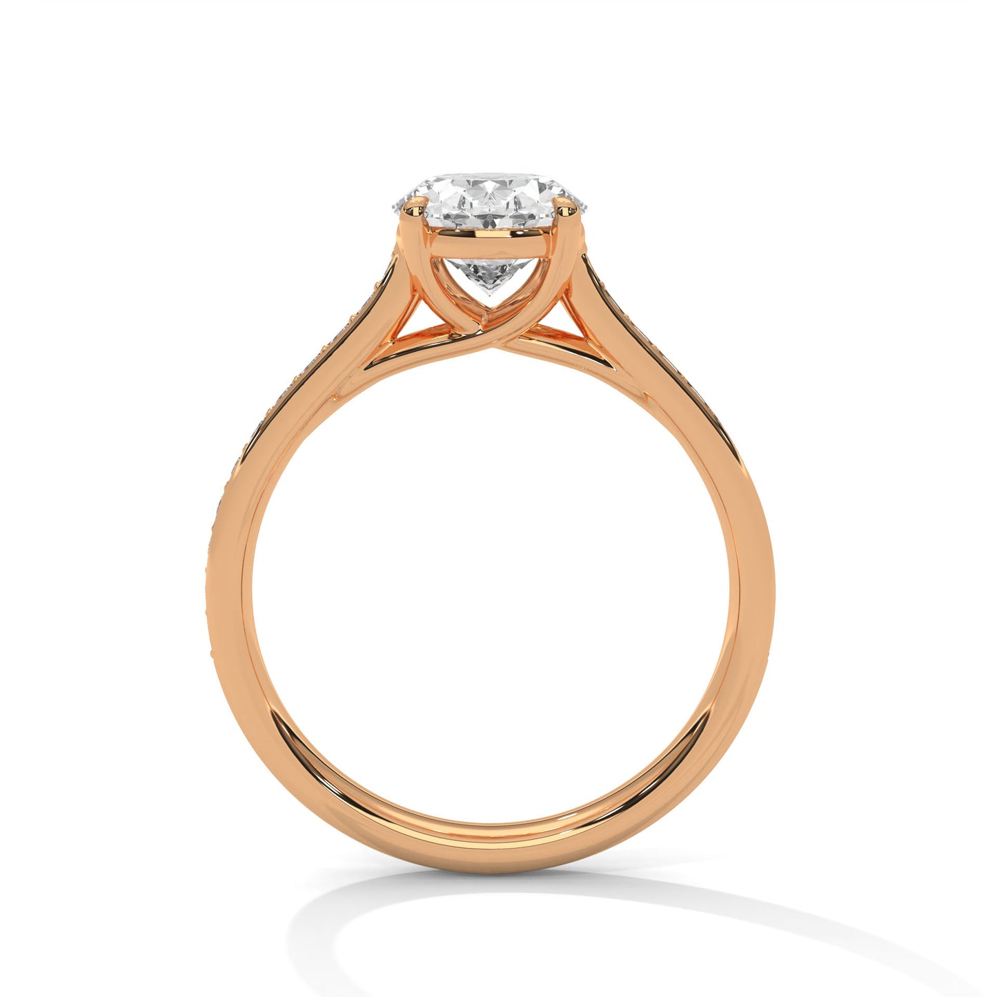 3 CT Oval Cut E - VVS2 Lab-Grown Diamond Engagement Ring, Luxury Gift