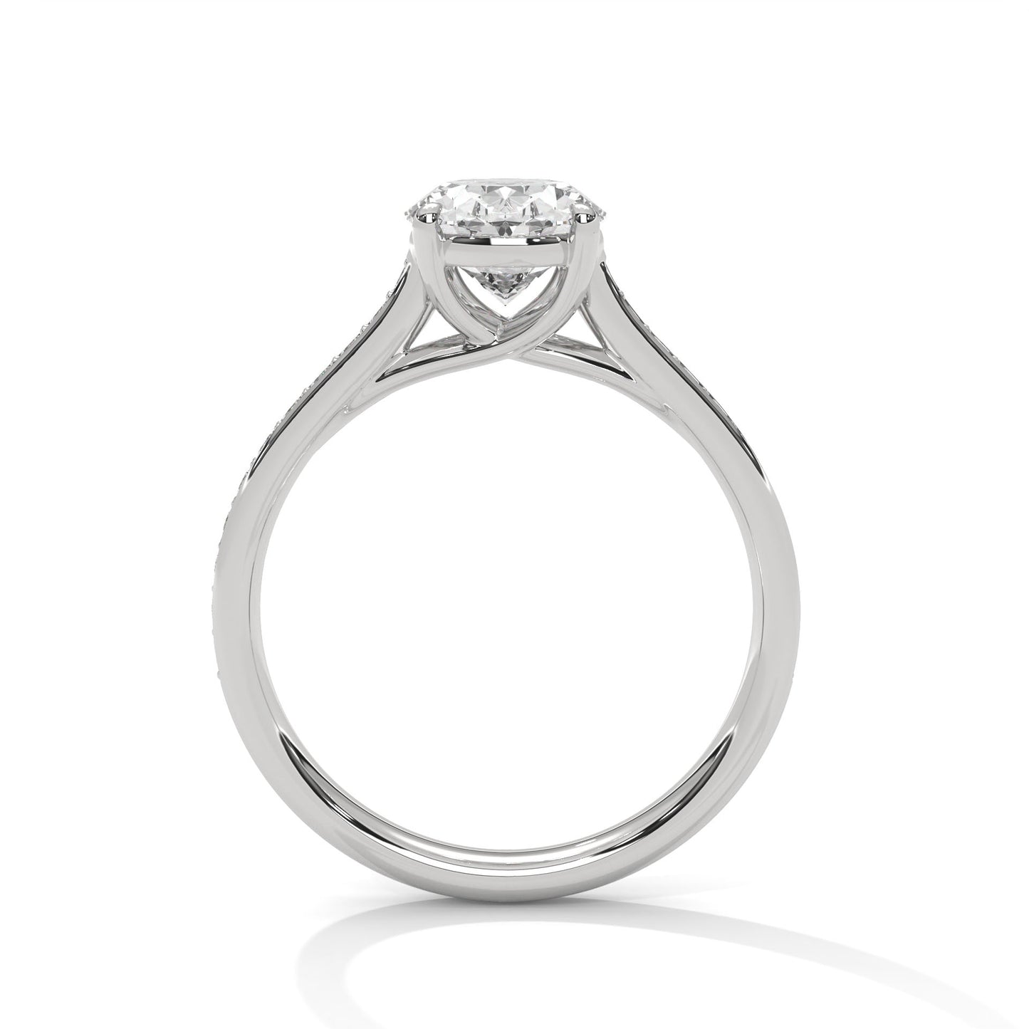 3 CT Oval Cut E - VVS2 Lab-Grown Diamond Engagement Ring, Luxury Gift