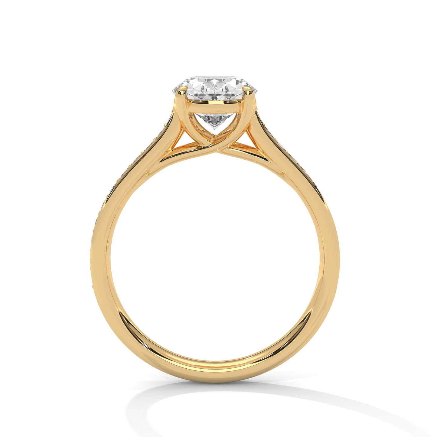 3 CT Oval Cut E - VVS2 Lab-Grown Diamond Engagement Ring, Luxury Gift